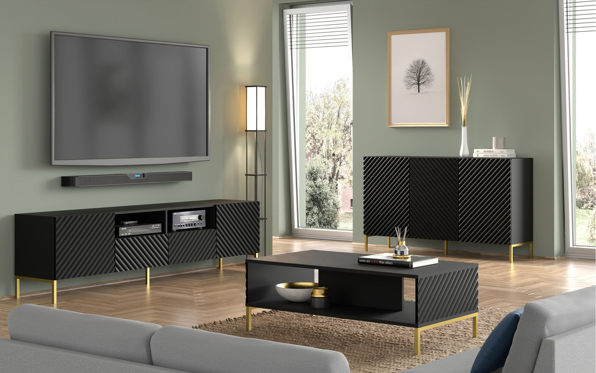 Ormarić Fivremu 101 (Crna)