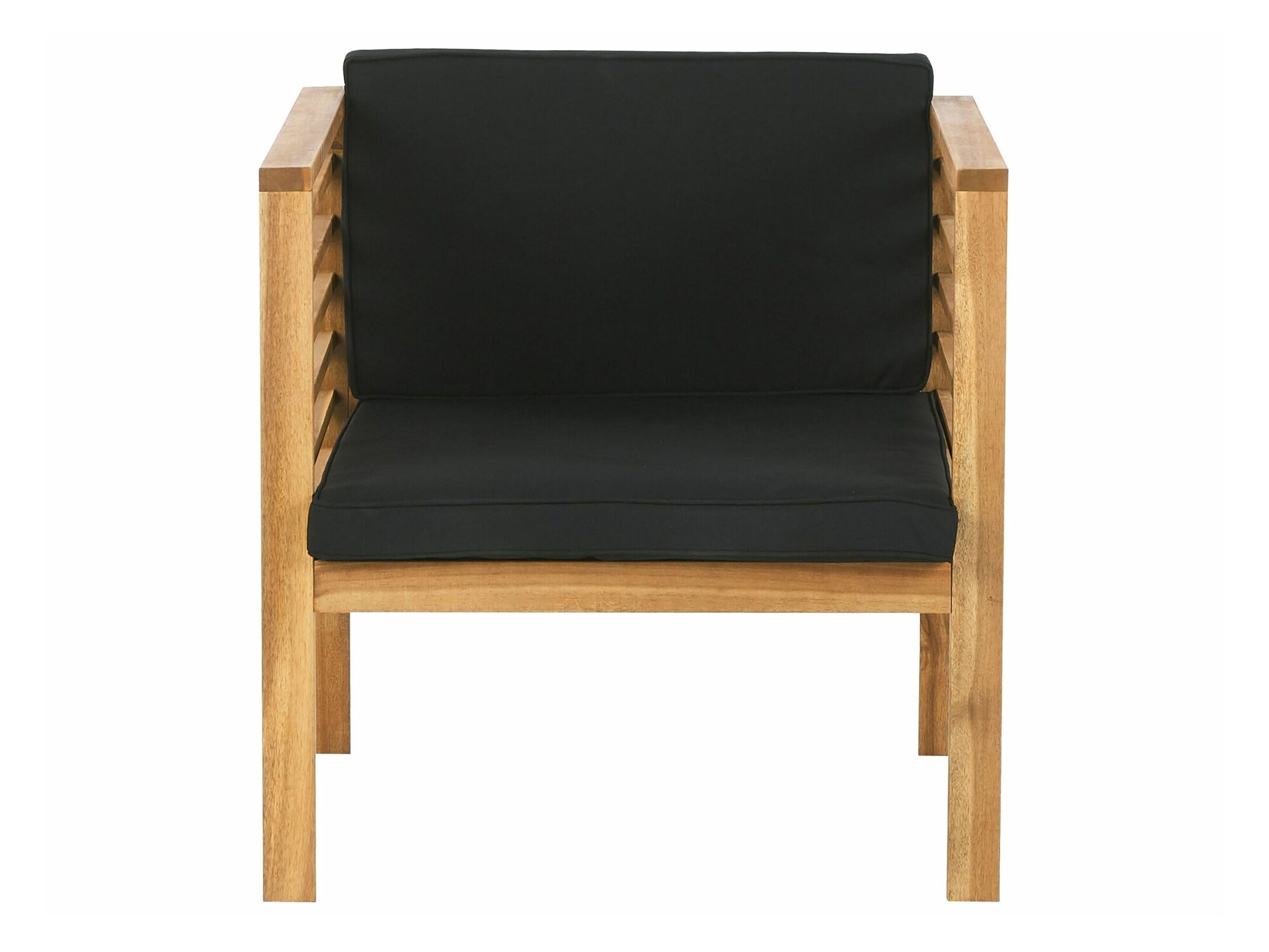 Set vrtnog namještaja Berwyn 1847 (Crna + Svijetlo drvo)