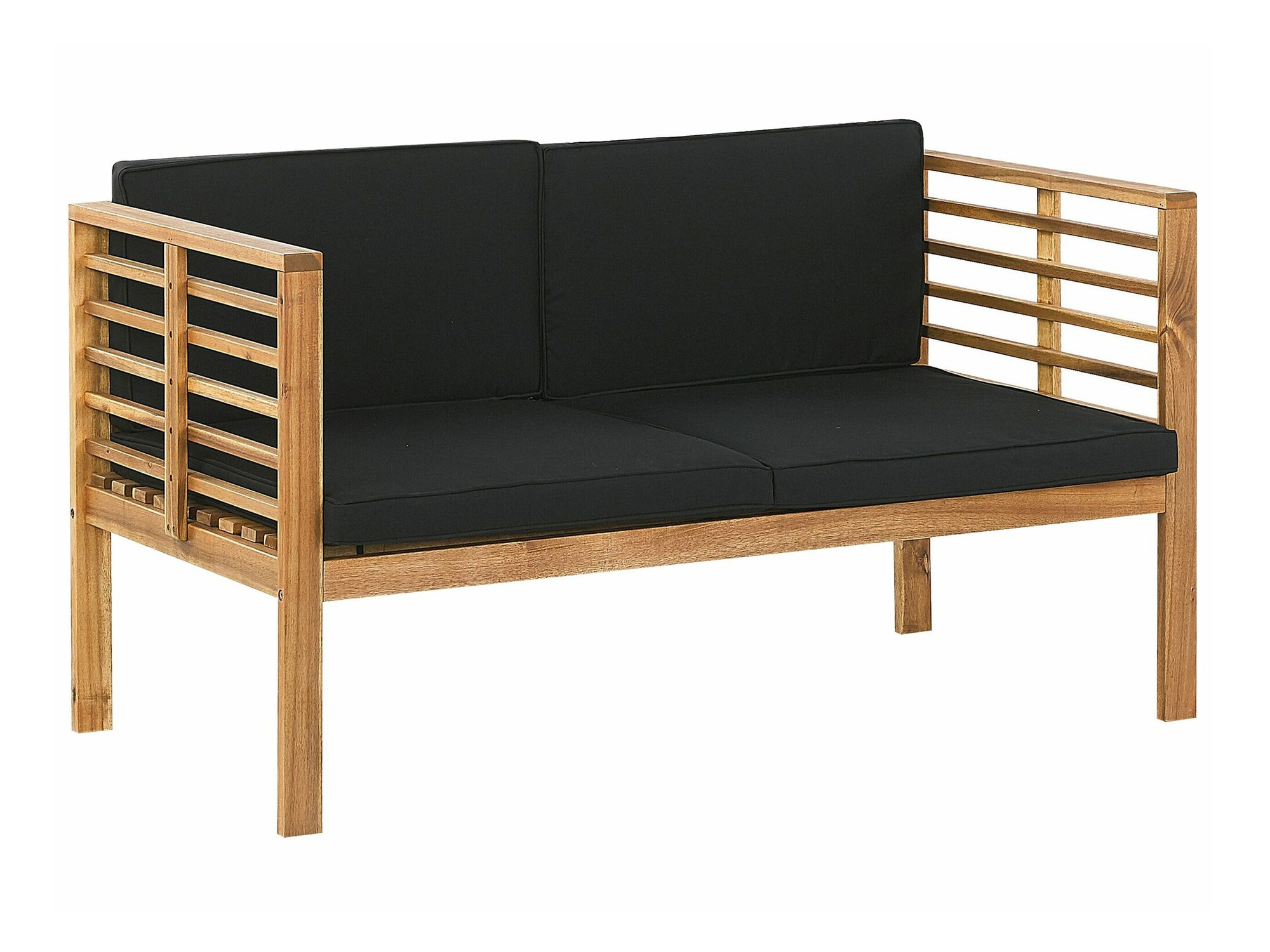 Set vrtnog namještaja Berwyn 1847 (Crna + Svijetlo drvo)