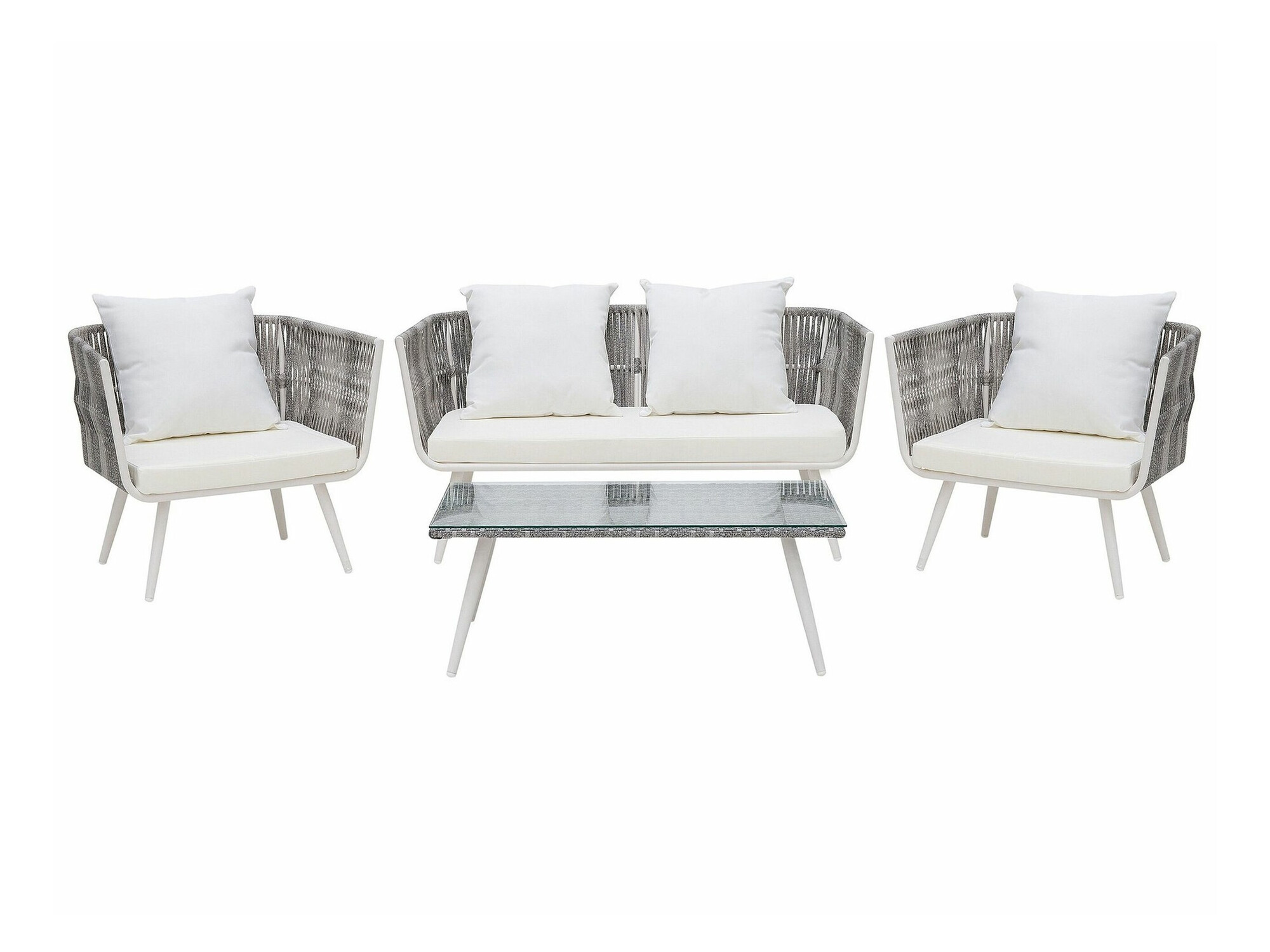 Set vrtnog namještaja Berwyn 1848 (Bijela + Siva)