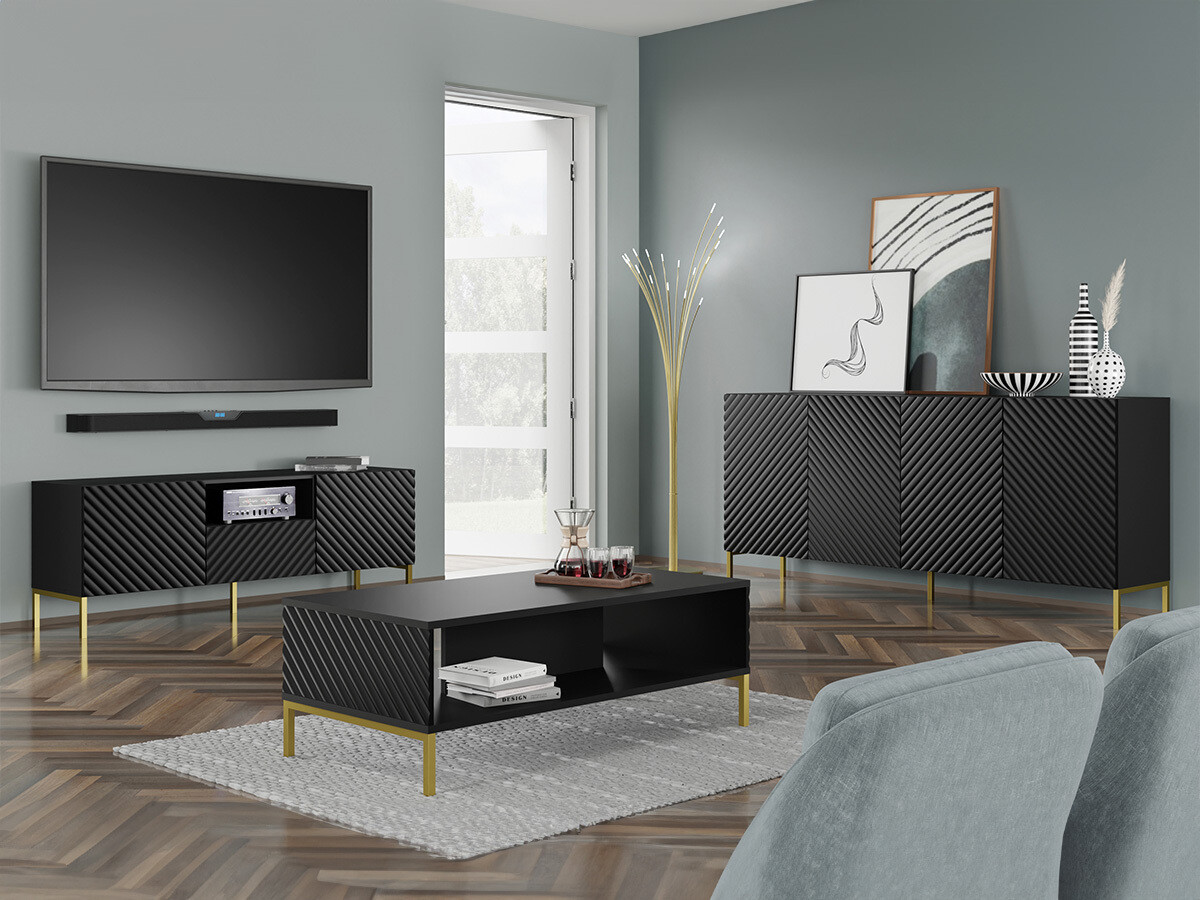 Set za dnevni boravak Fivremu 107 (Crna)