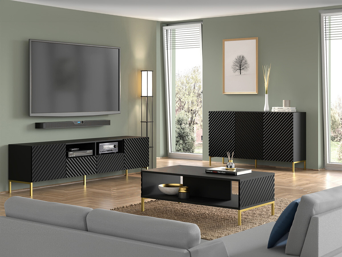 Set za dnevni boravak Fivremu 109 (Crna)