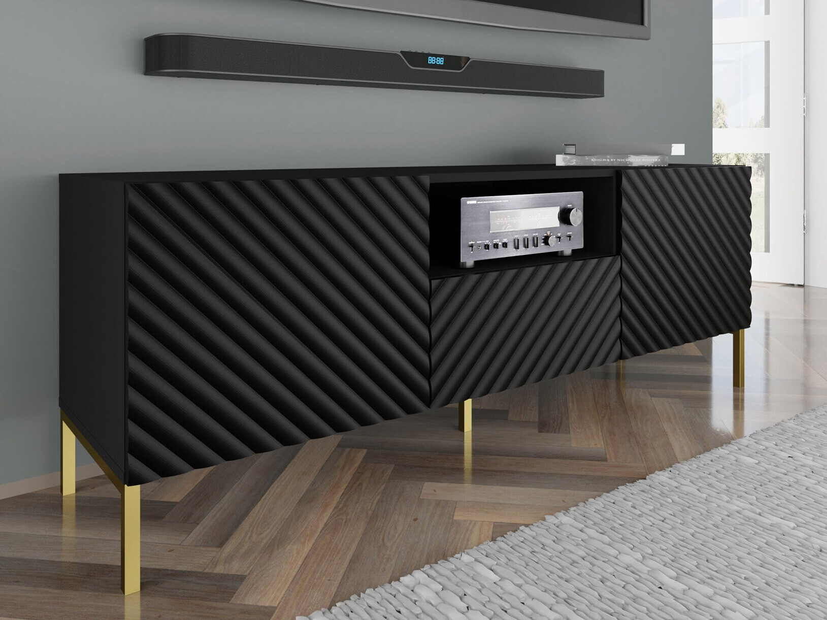 TV stol Fivremu 102 (Crna)