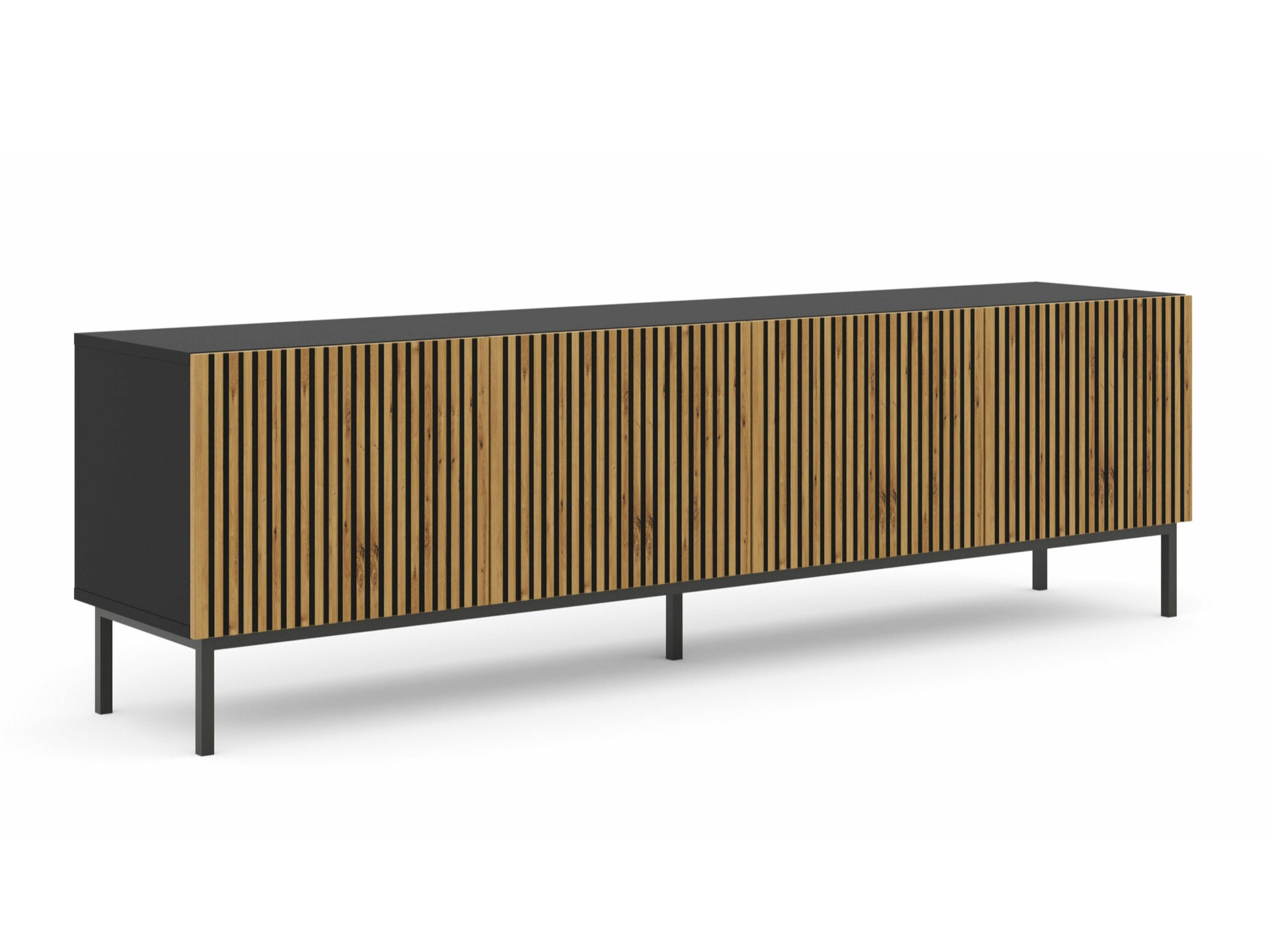 TV stol Talsalu 101 (Artisan hrast + Crna)