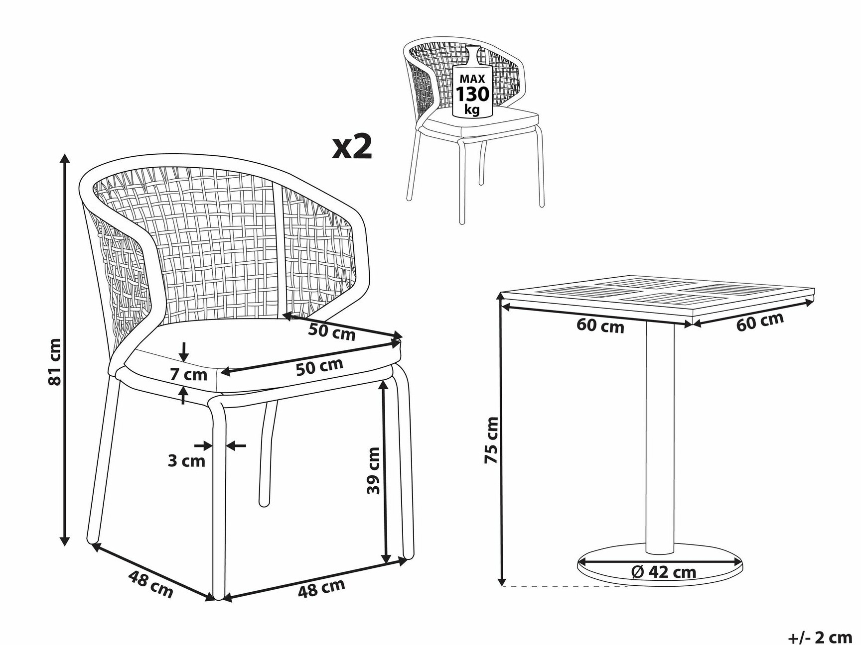 Balkonska garnitura Berwyn 1883