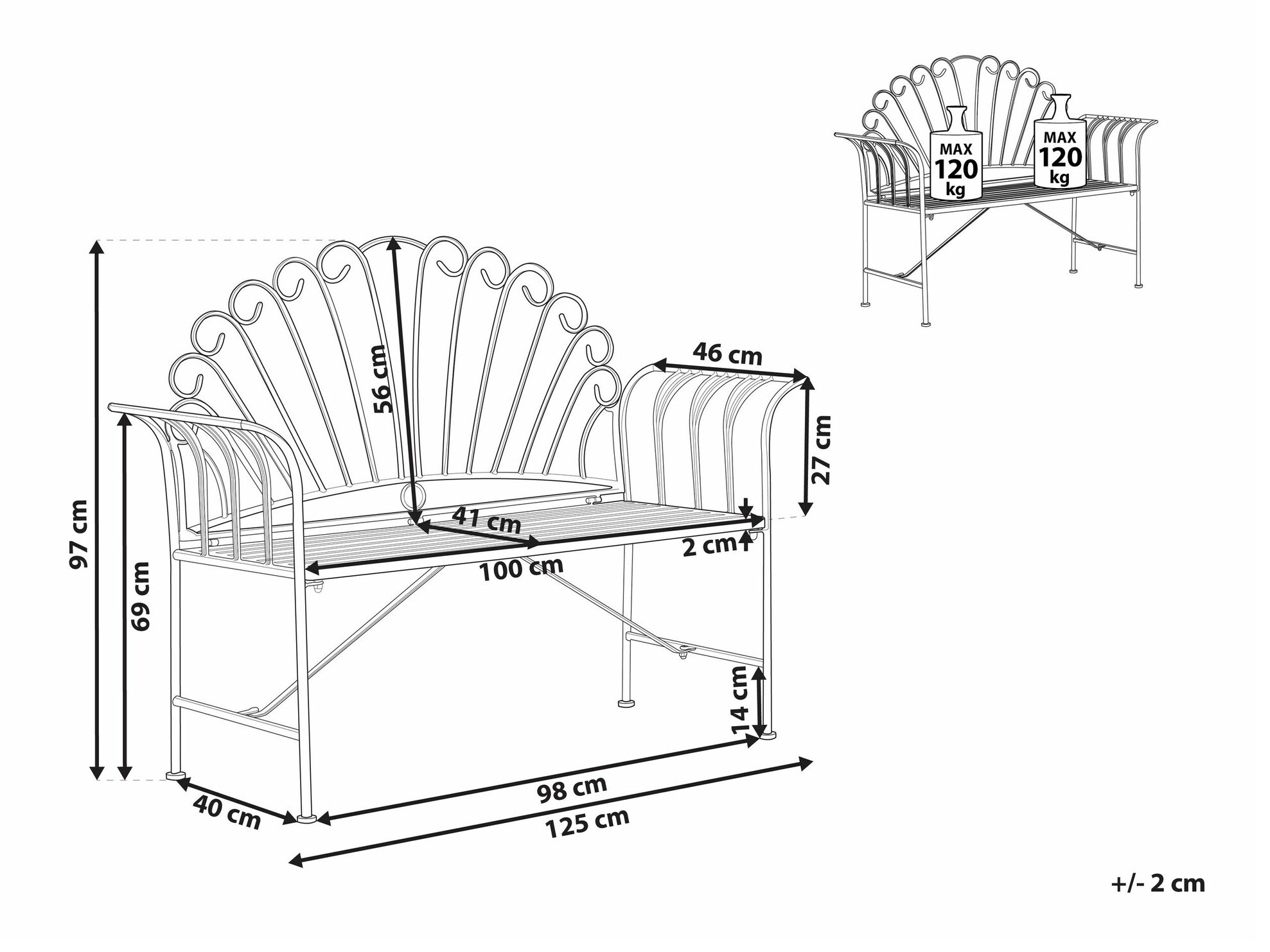 Vrtna klupa Berwyn 1887