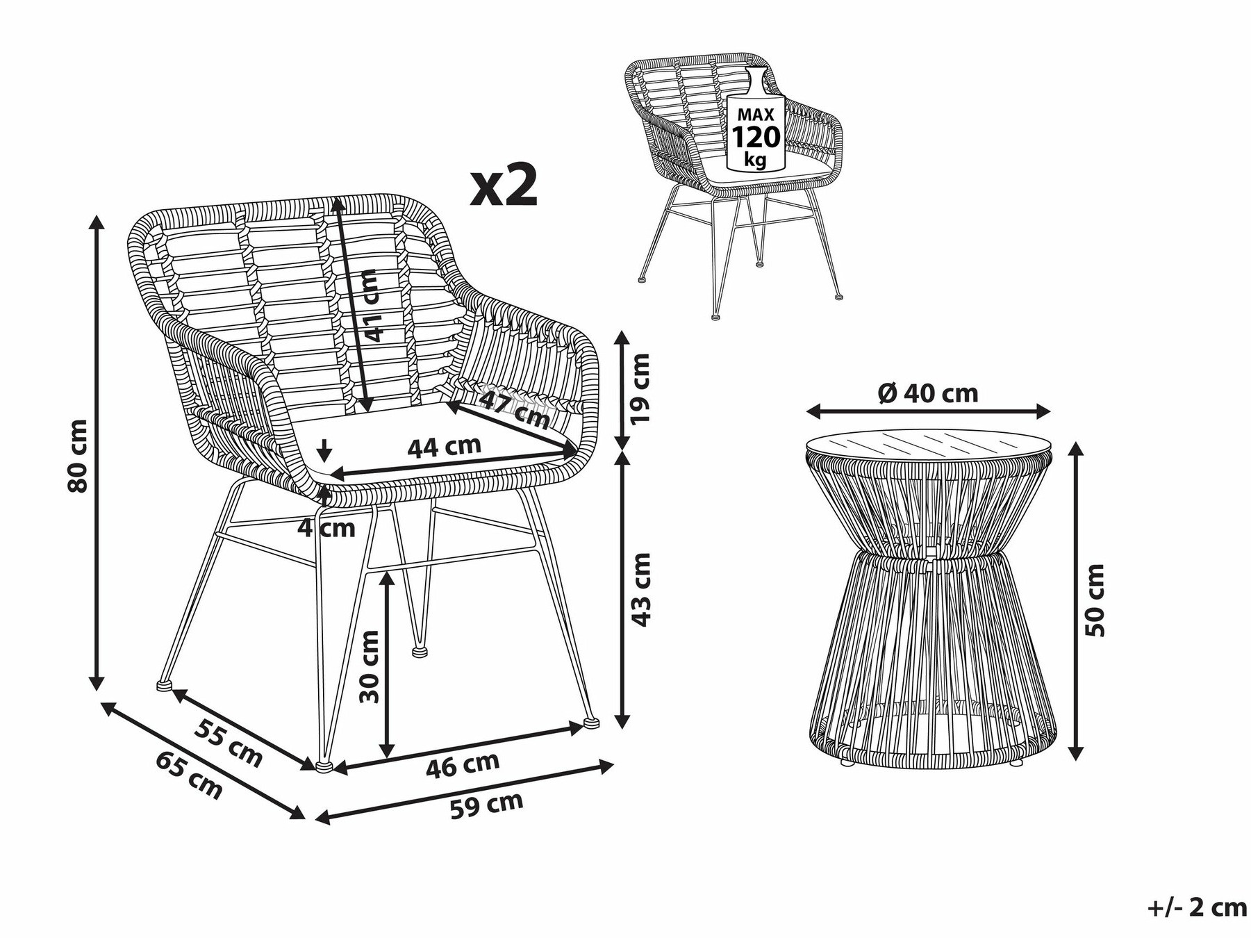 Balkonska garnitura Berwyn 1897