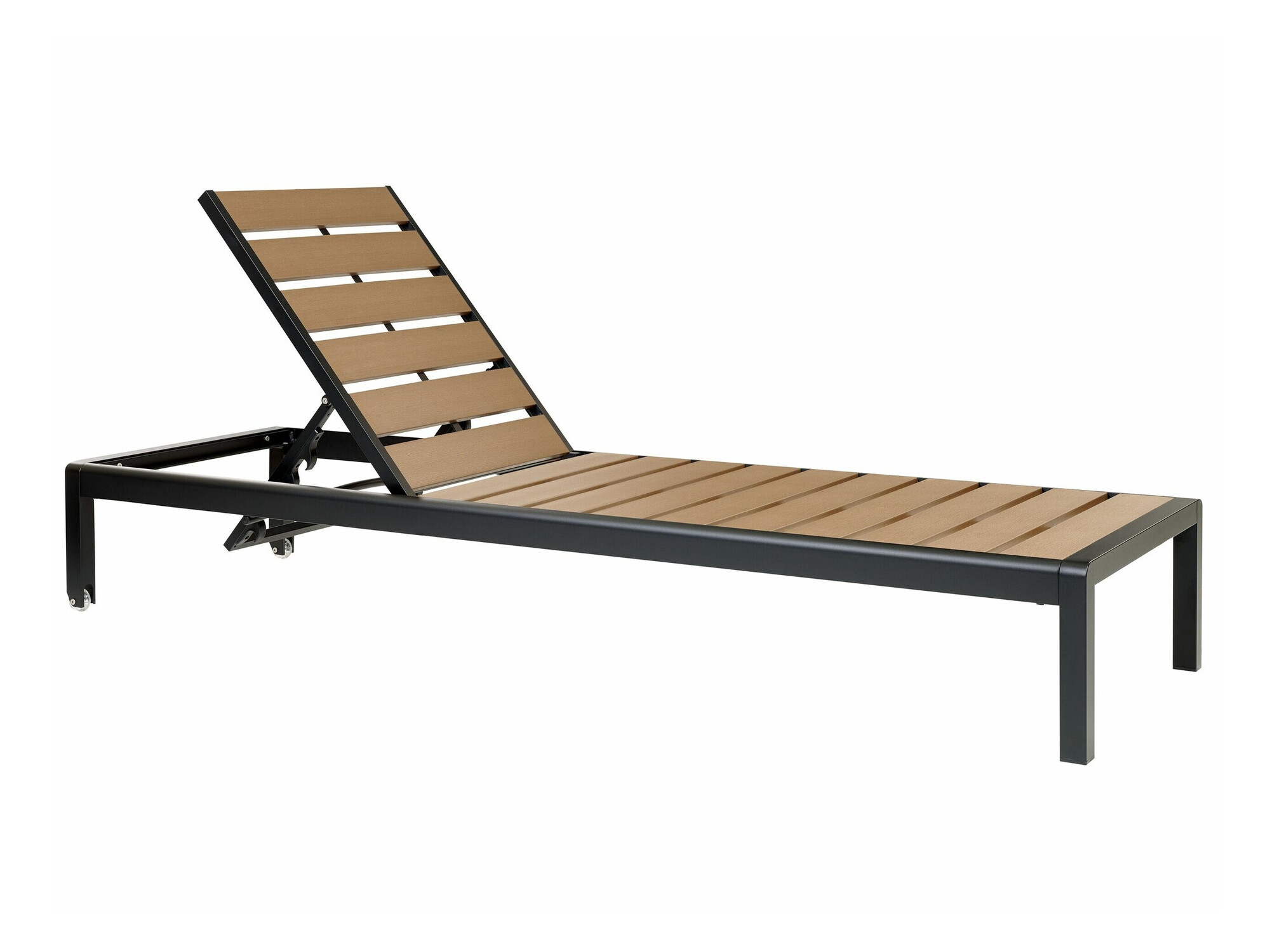 Vrtna ležaljka Berwyn 1898 (Svijetlo drvo + Crna)