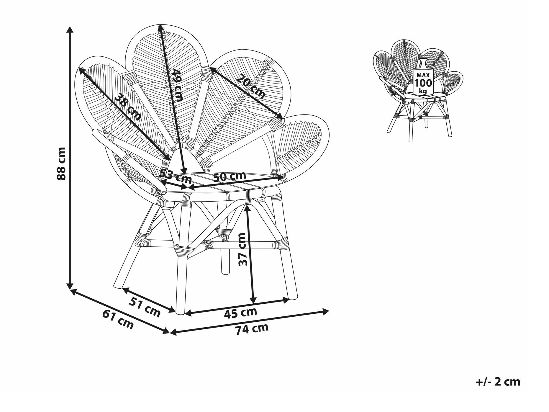 Vrtna stolica Berwyn 1892