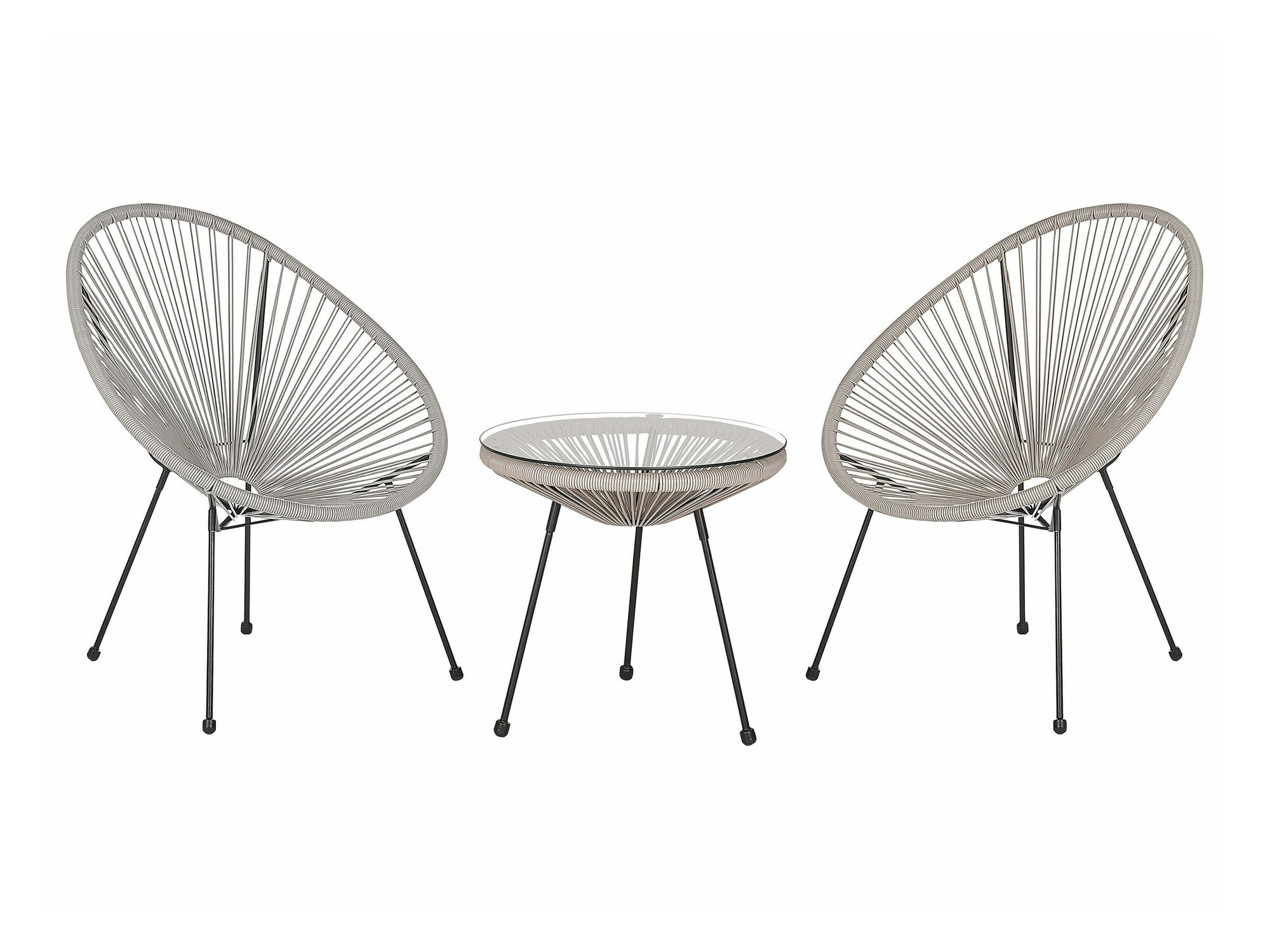 Balkonska garnitura Berwyn 1921 (Svijetlo siva)