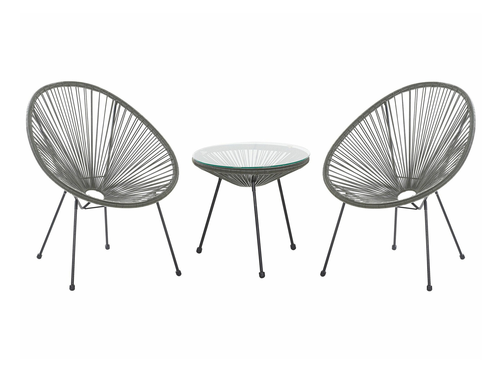 Balkonska garnitura Berwyn 1921 (Tamno siva)