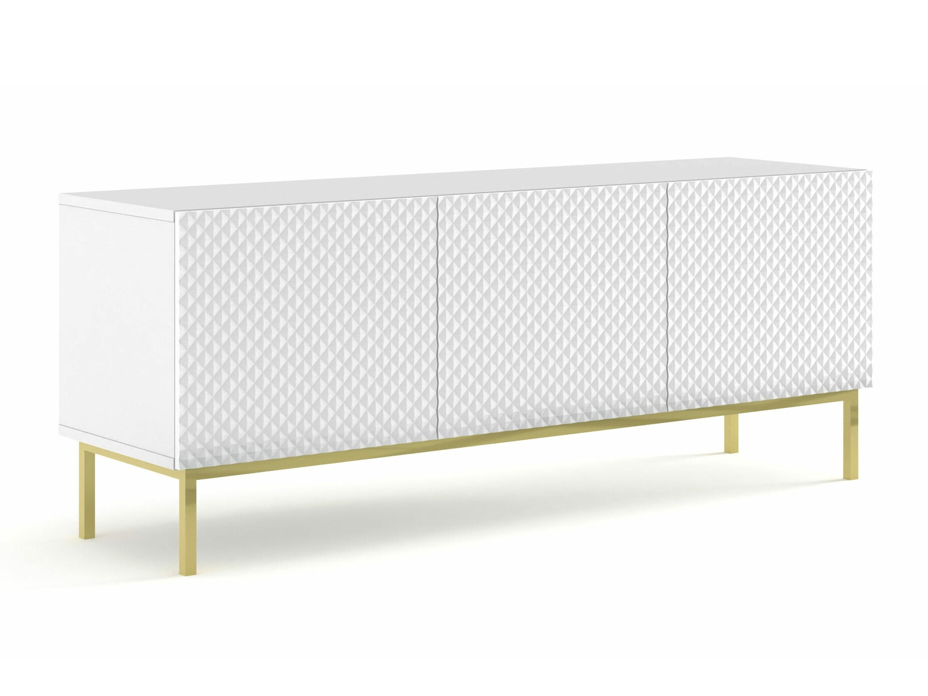 TV stol Odelomu 101 (Bijela + Sjajno bijela)