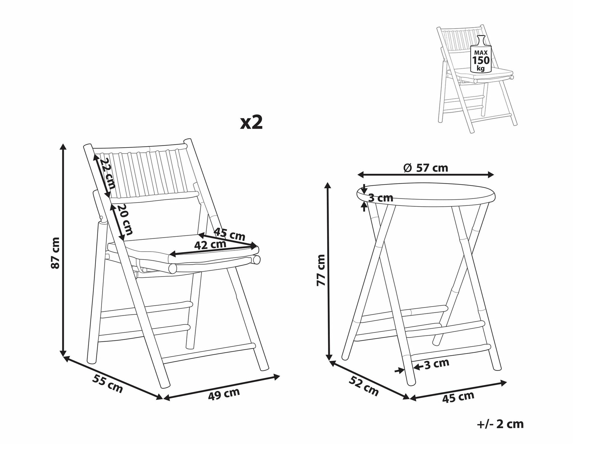 Balkonska garnitura Berwyn 1935