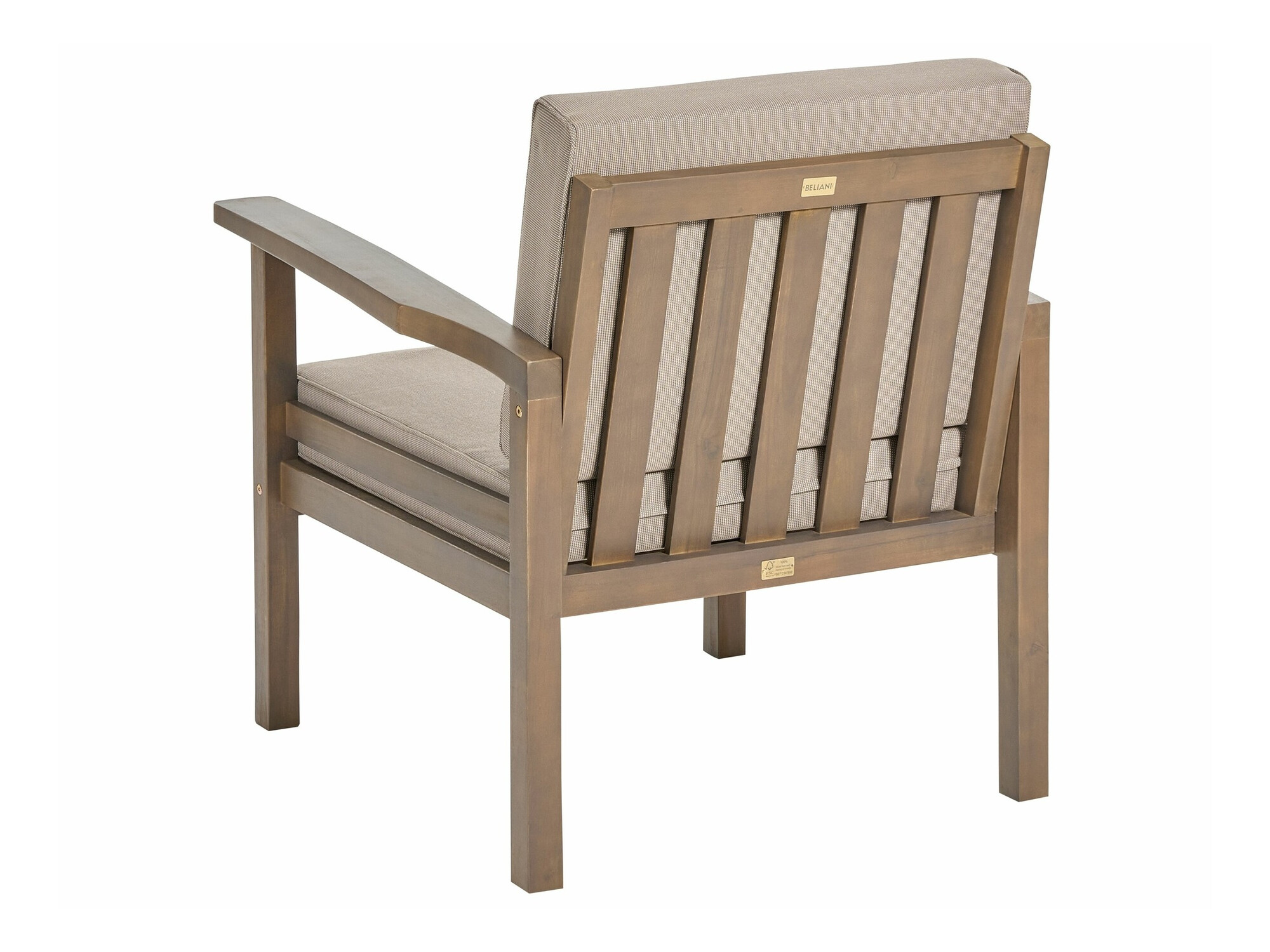 Set vrtnog namještaja Berwyn 1955 (Taupe + Tamno drvo)