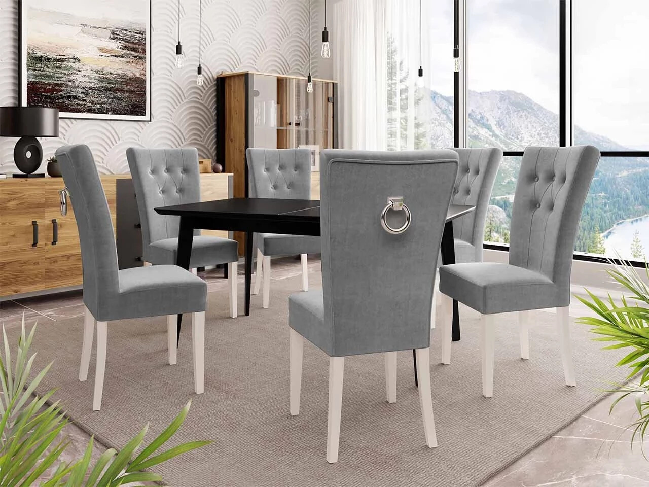 Stolica Racine 108 (Bijela + Magic Velvet 2217)