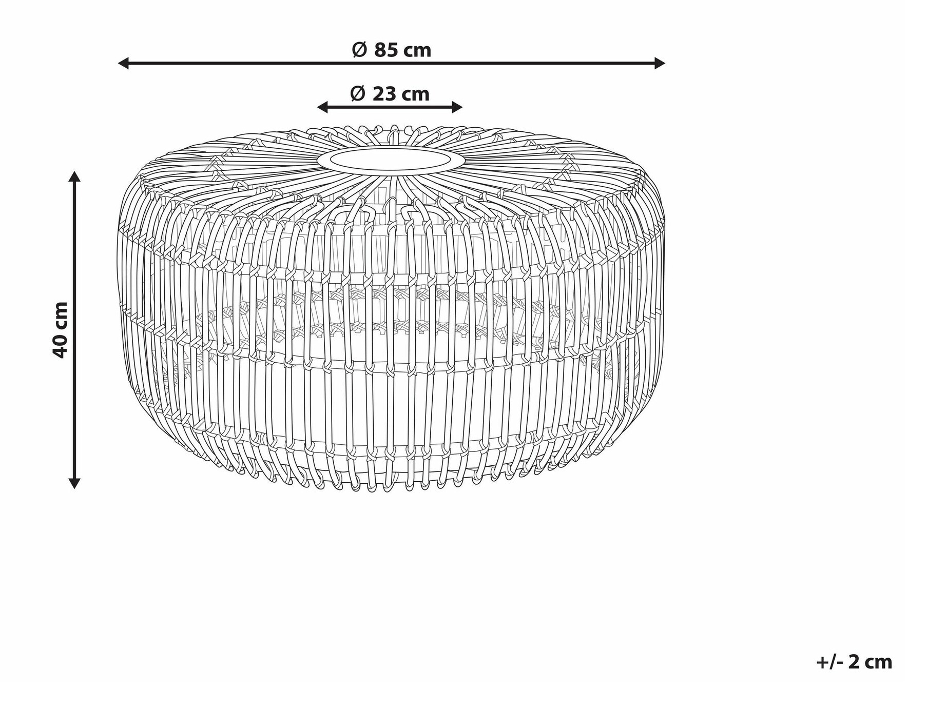Vrtni stolić za kavu Berwyn 1948