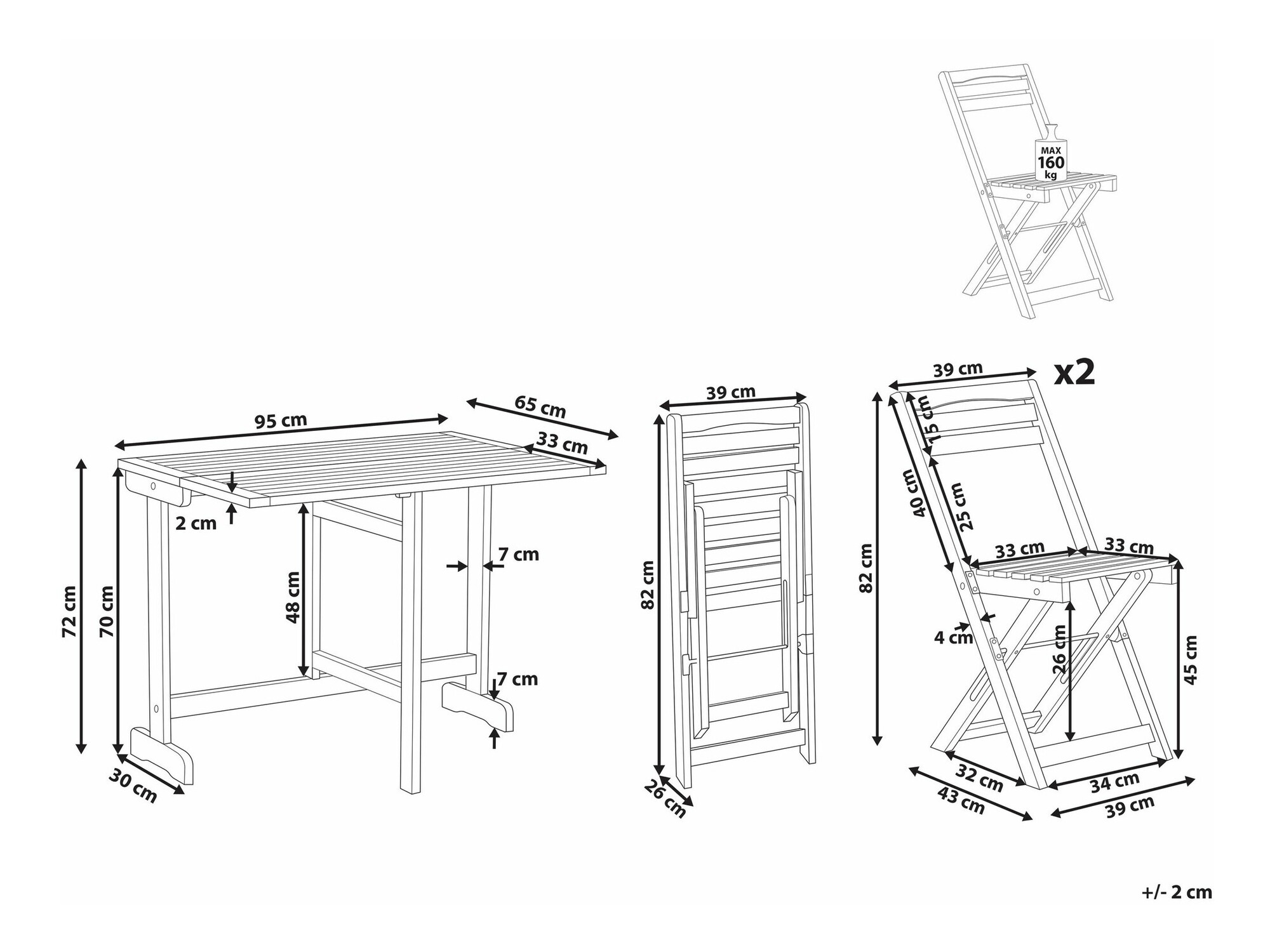 Balkonska garnitura Berwyn 1956