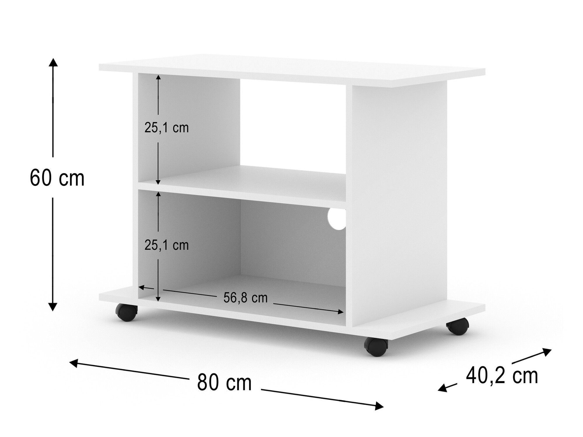 TV stol Buffalo 162 (Bijela)