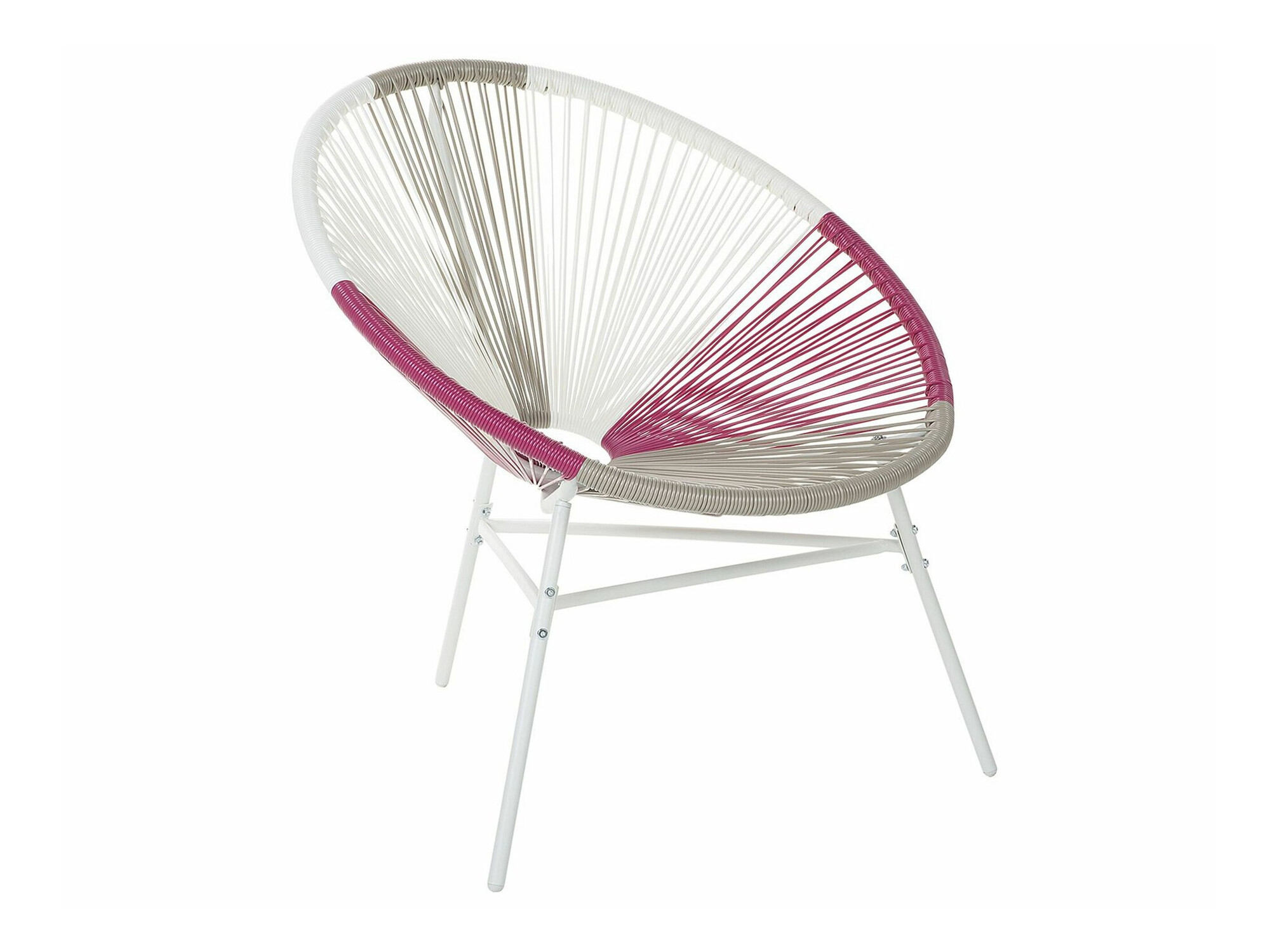 Vrtna stolica Berwyn 1961 (Bijela + Ružičasta + Taupe)