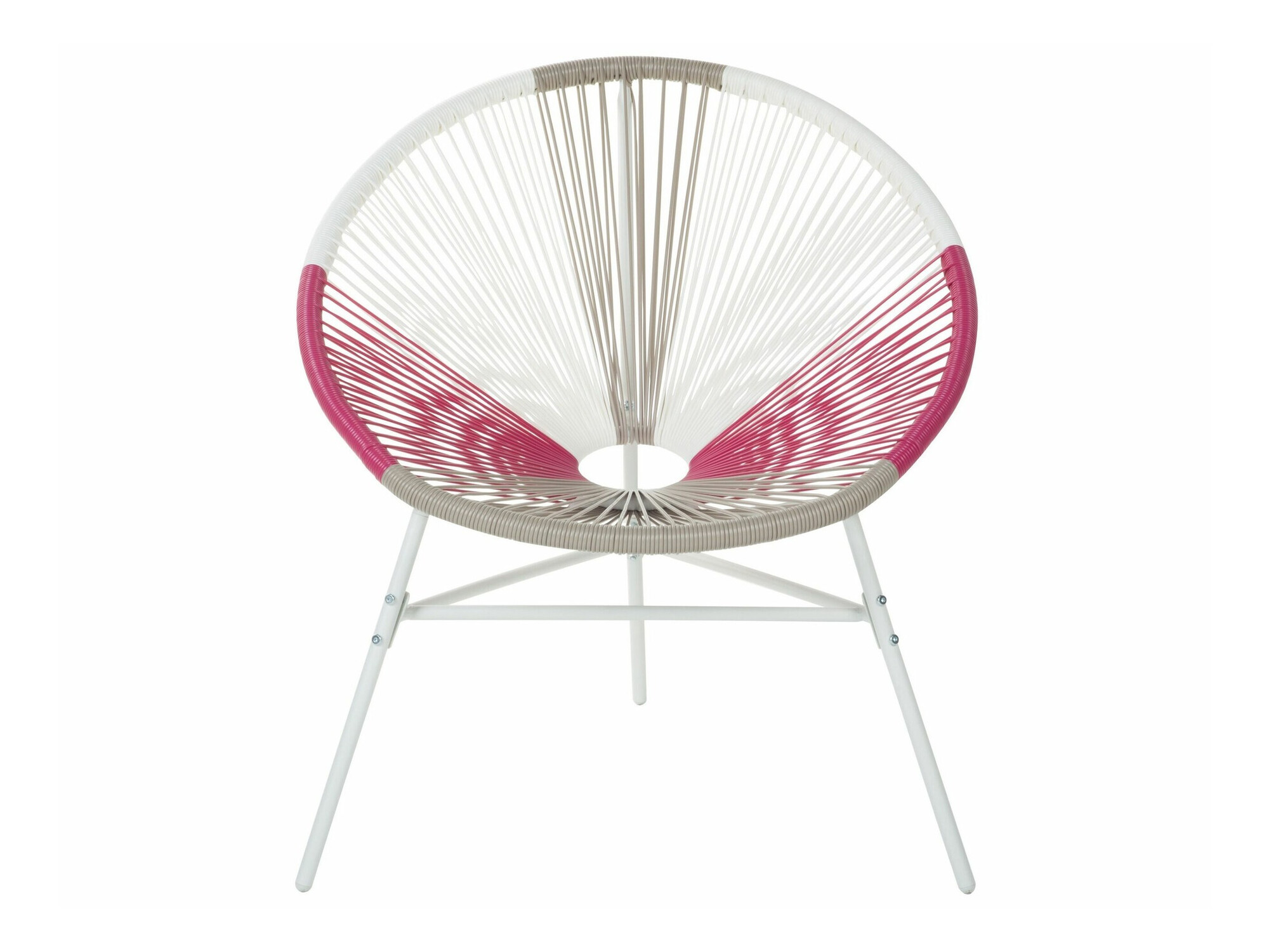 Vrtna stolica Berwyn 1961 (Bijela + Ružičasta + Taupe)