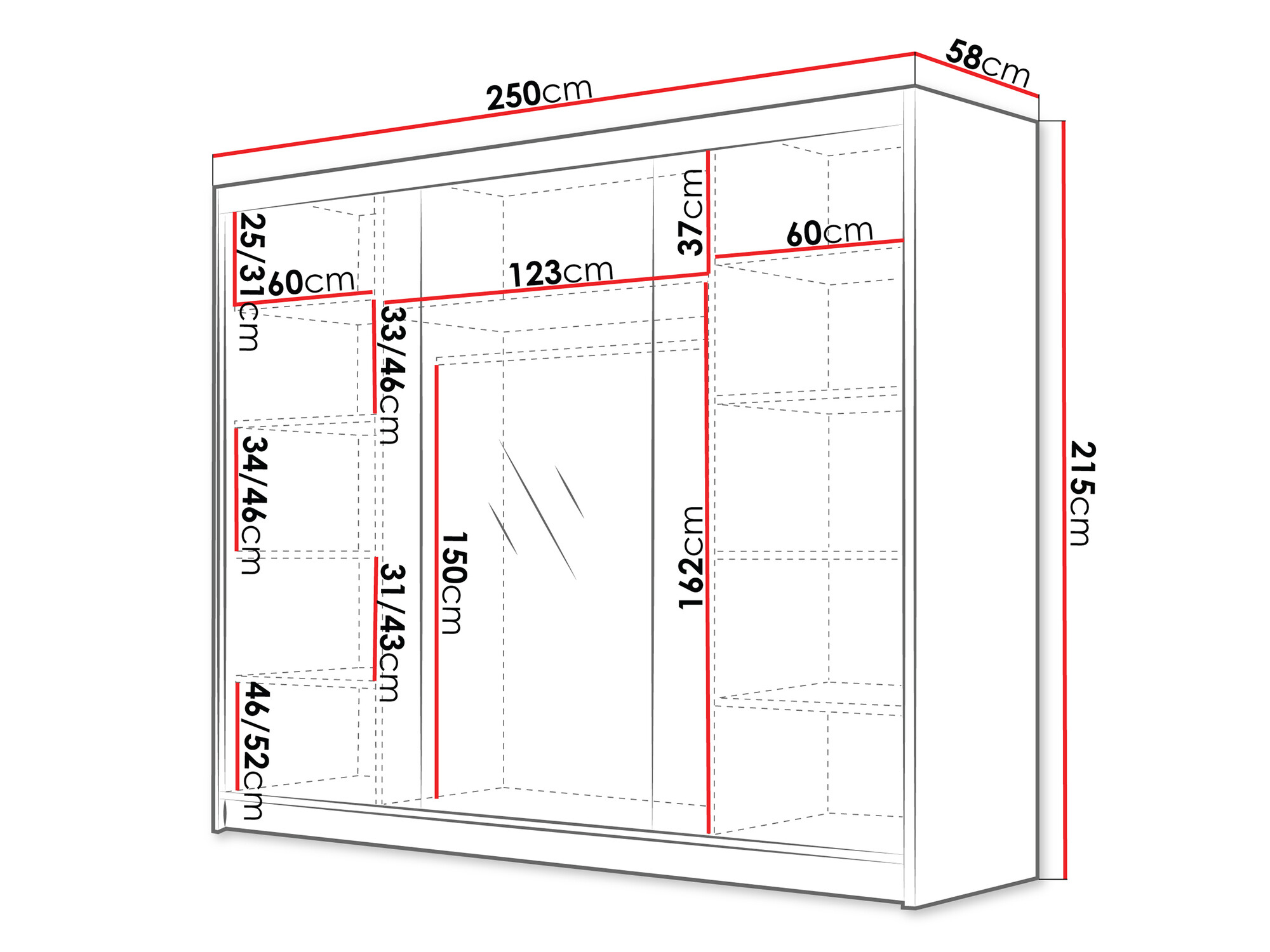 Ormar Closico 184 (Kašmir)