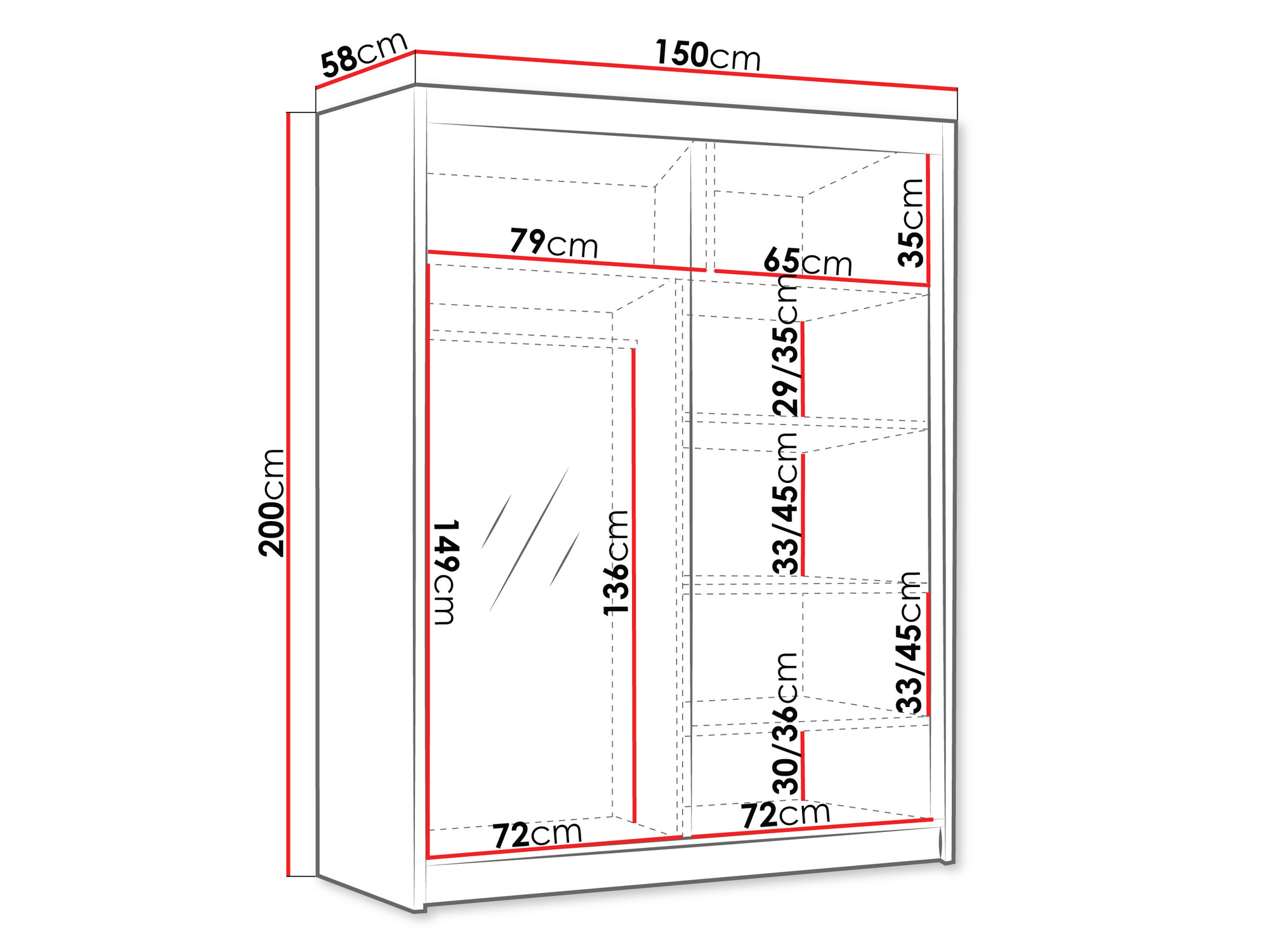 Ormar Closico 187 (Kašmir)