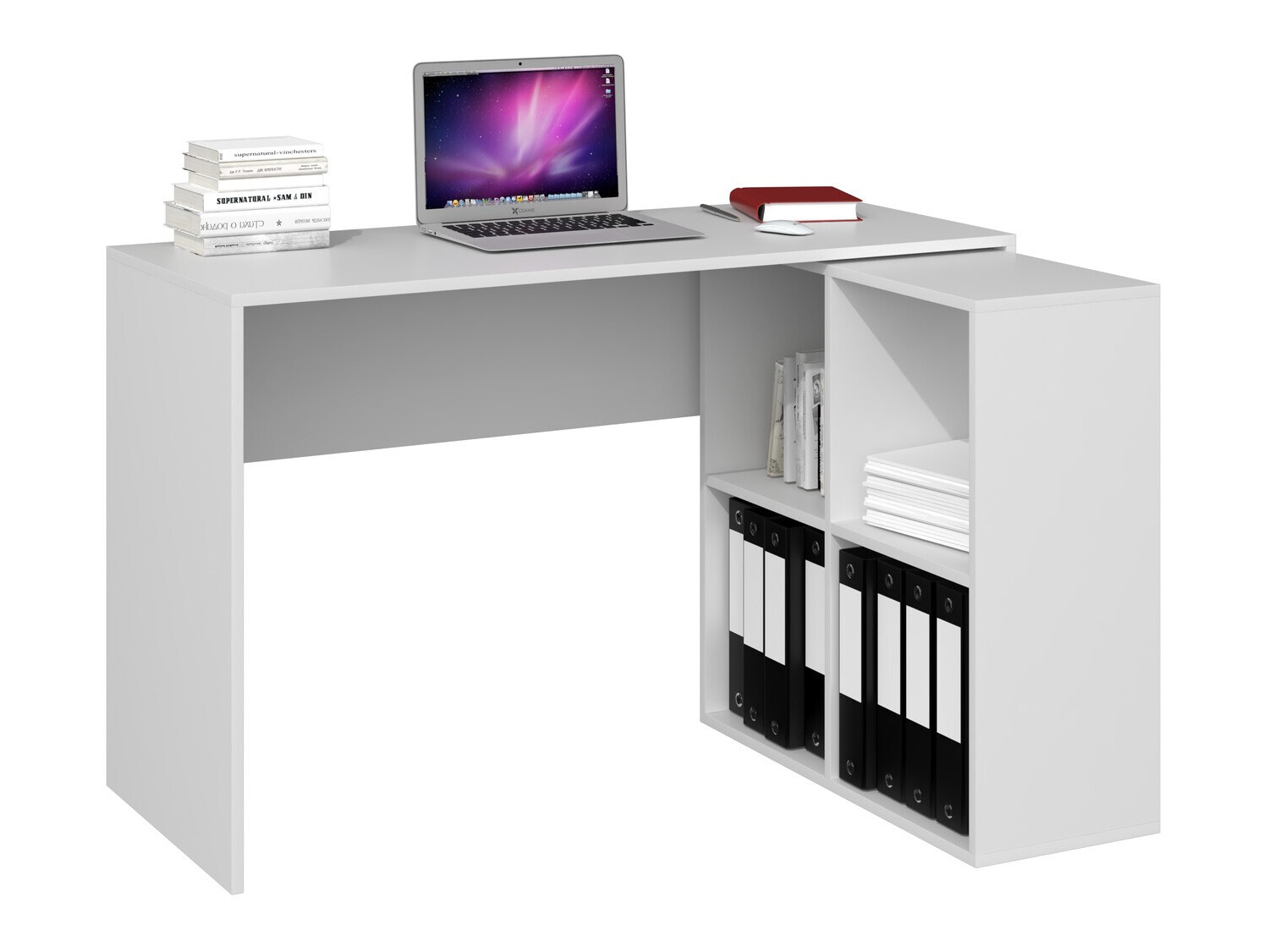 Kutni uredski stol Mandeville 125 (Mat bijela)