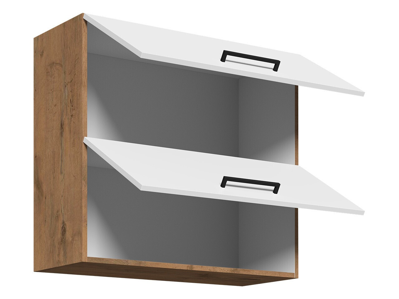 Modularan zidni ormarić Wood White 109