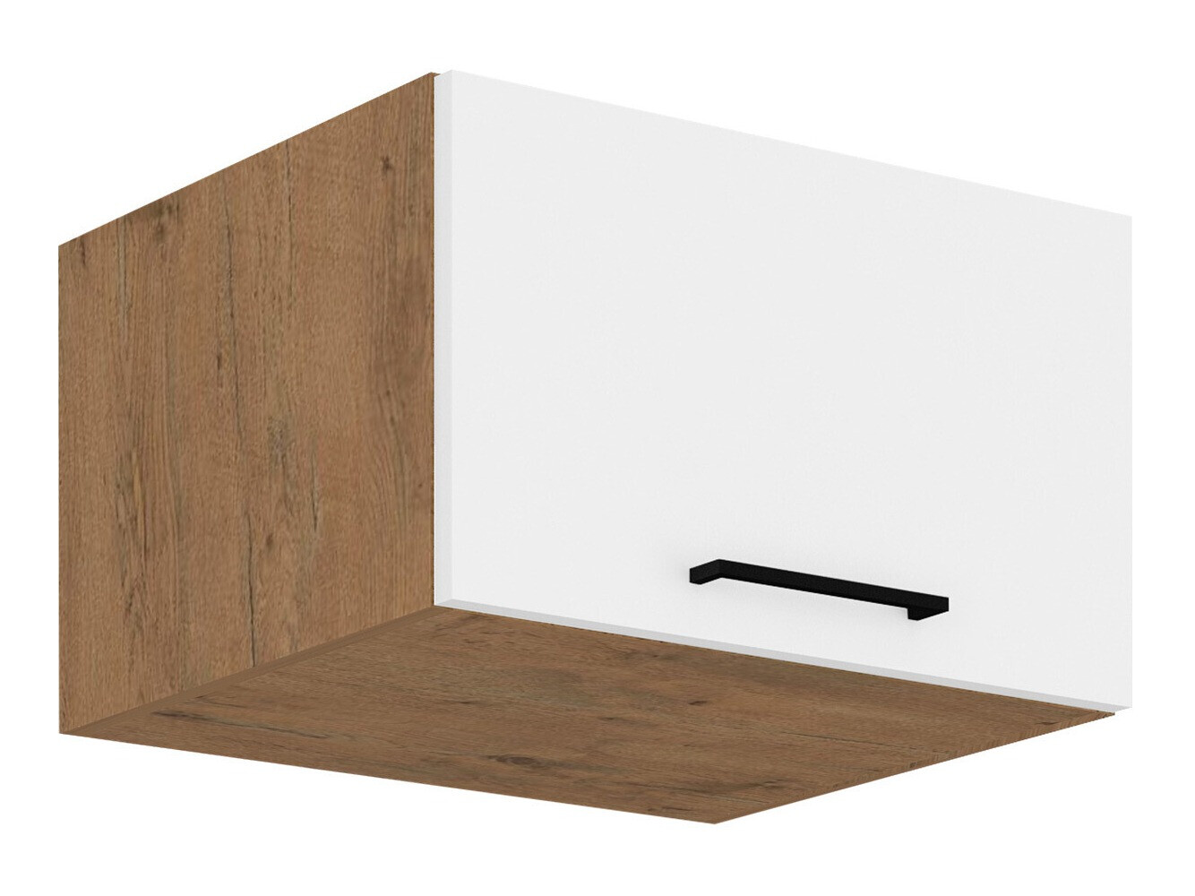 Modularan zidni ormarić Wood White 124