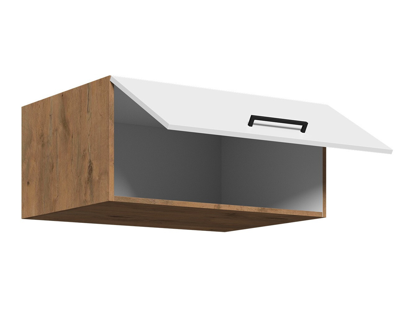 Modularan zidni ormarić Wood White 134