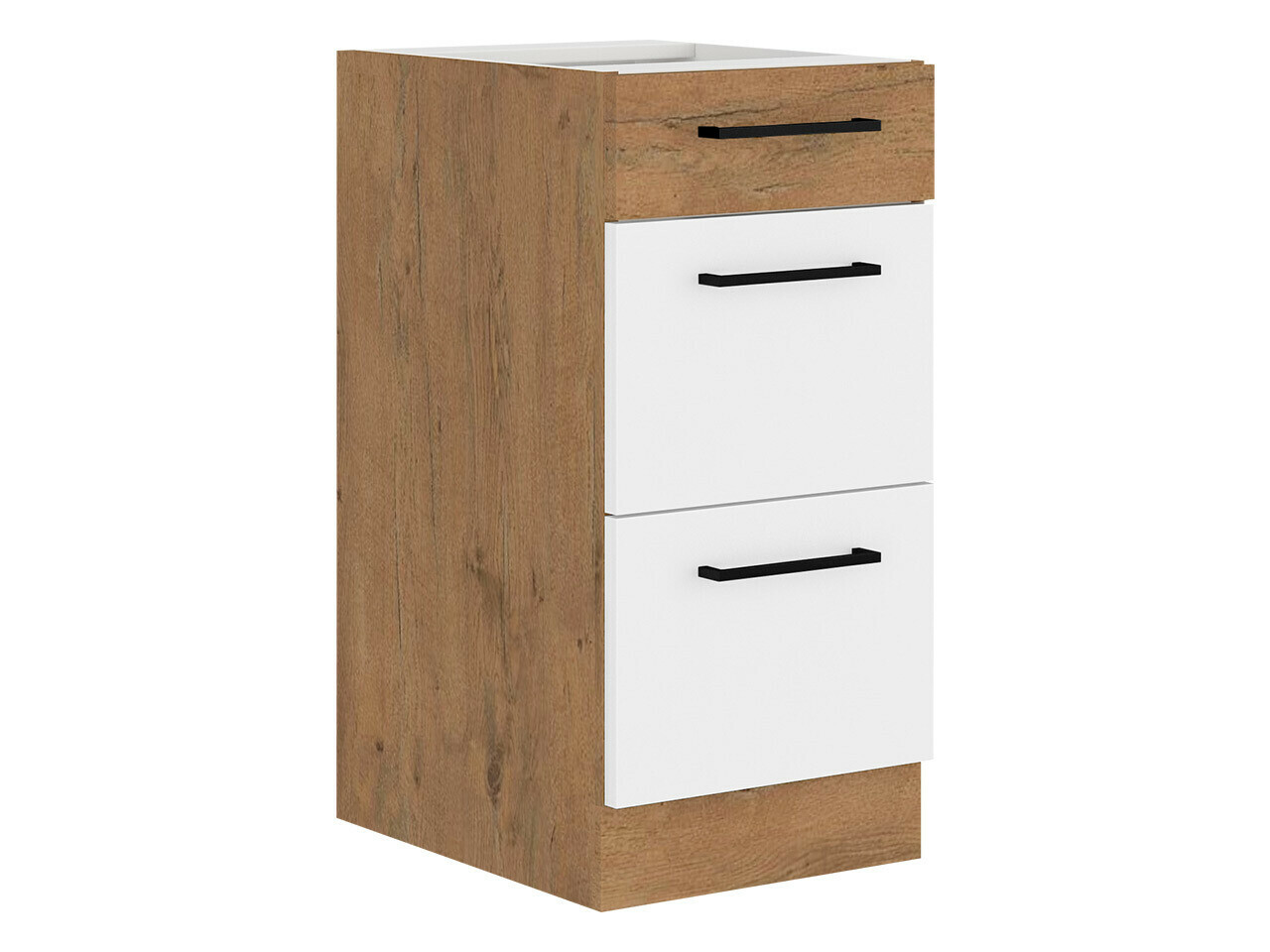 Modularni ormarić s ladicama Wood White 139