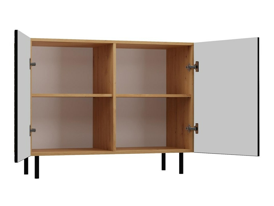 Ormarić Romseru 101 (Crna + Hrast Artisan)