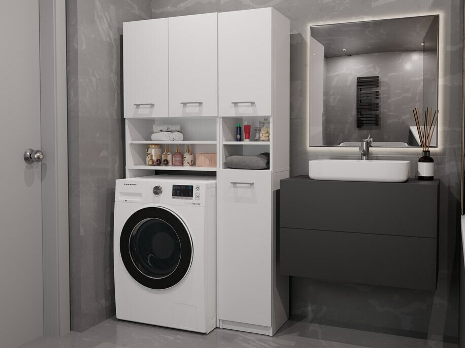 Kupaonska polica Mandeville 128 (Bijela)