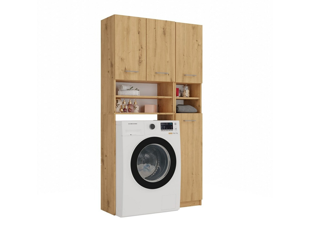 Kupaonska polica Mandeville 128 (Hrast Artisan)