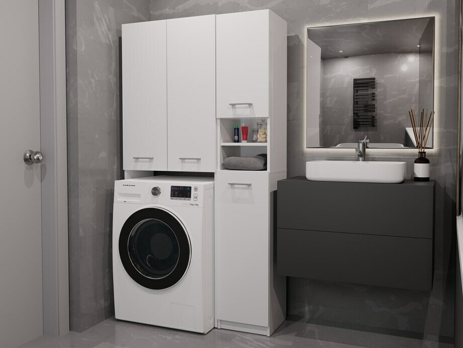 Kupaonska polica Mandeville 130 (Bijela)