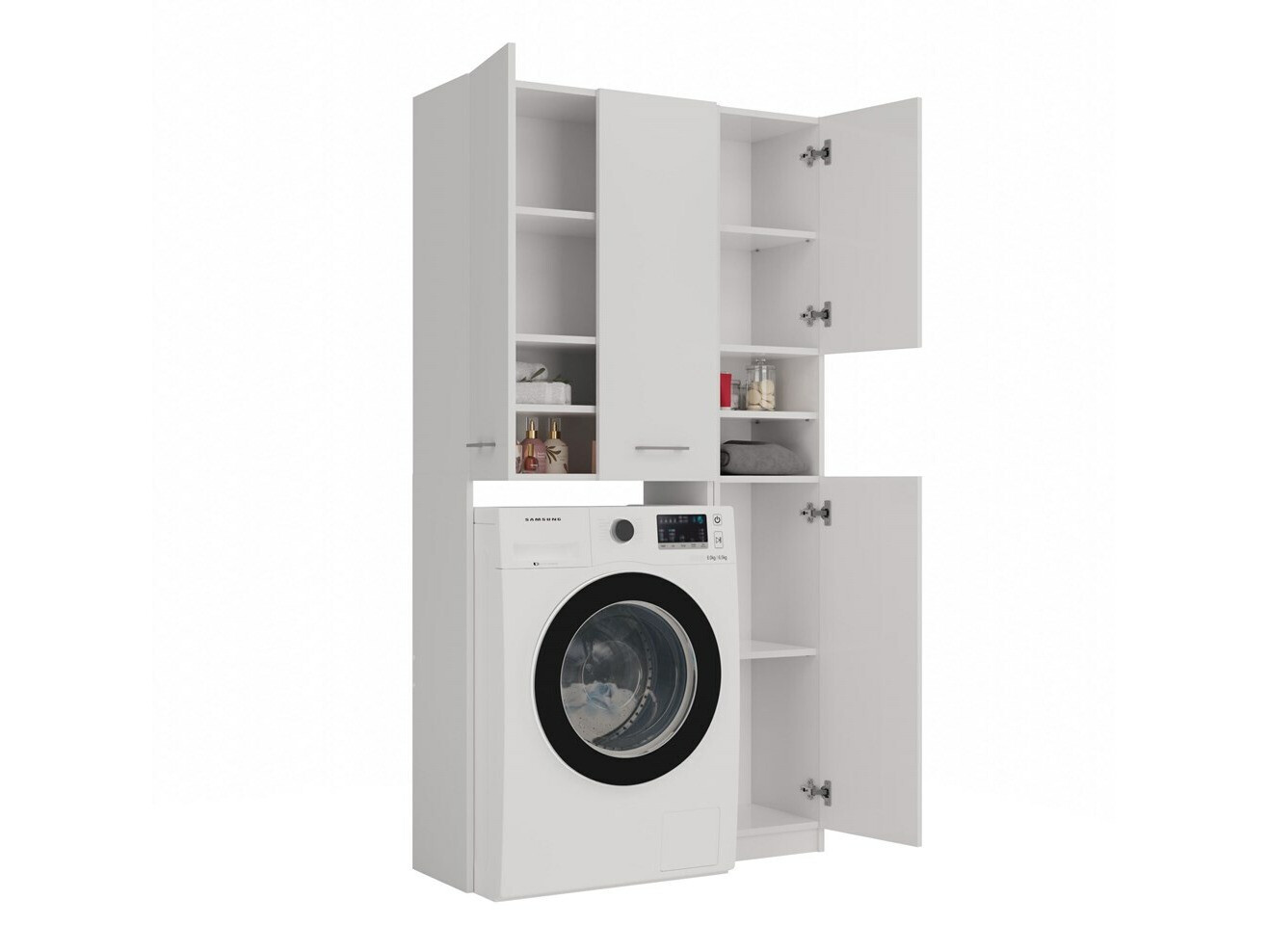 Kupaonska polica Mandeville 130 (Bijela)