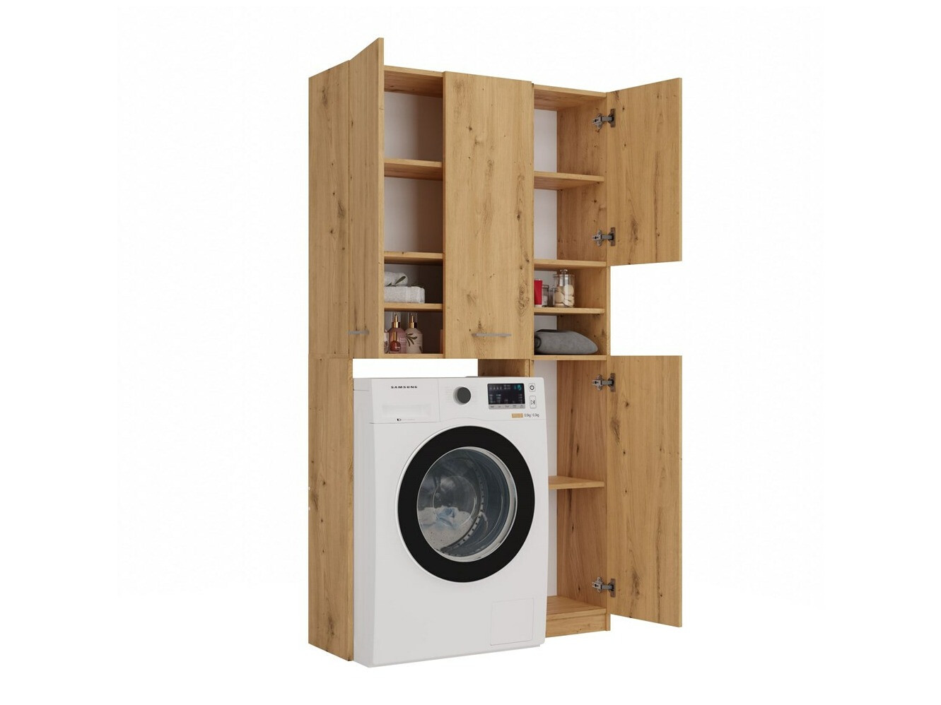 Kupaonska polica Mandeville 130 (Hrast Artisan)