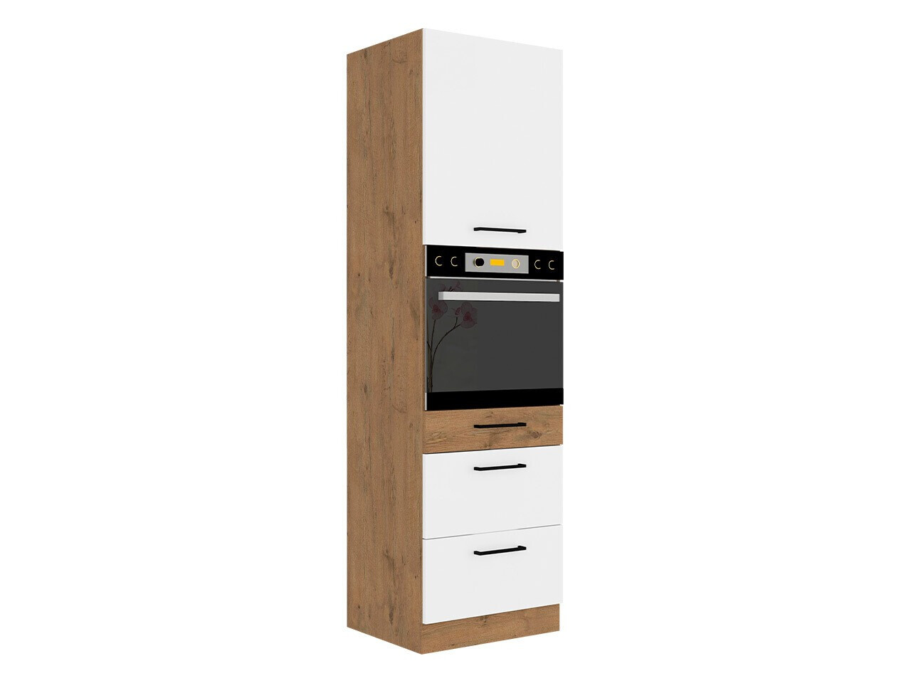 Modularni ormarić za ugradbene aparate Wood White 126