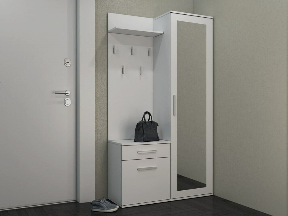 Set za hodnik Mandeville 126 (Mat bijela)