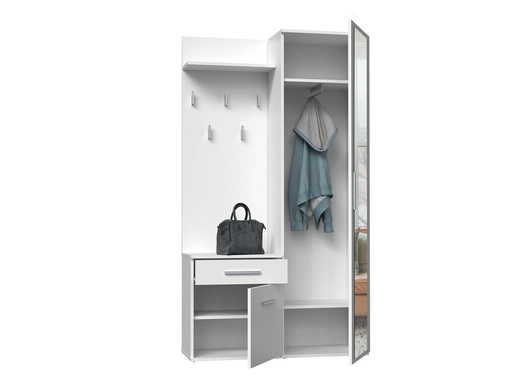 Set za hodnik Mandeville 126 (Mat bijela)