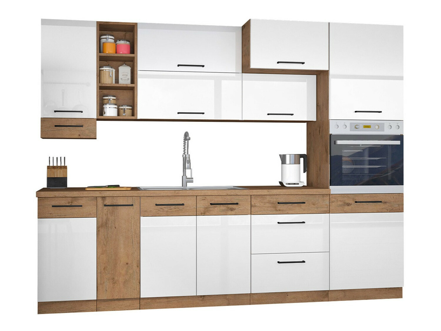 Modularan kuhinjski set Wood White 137