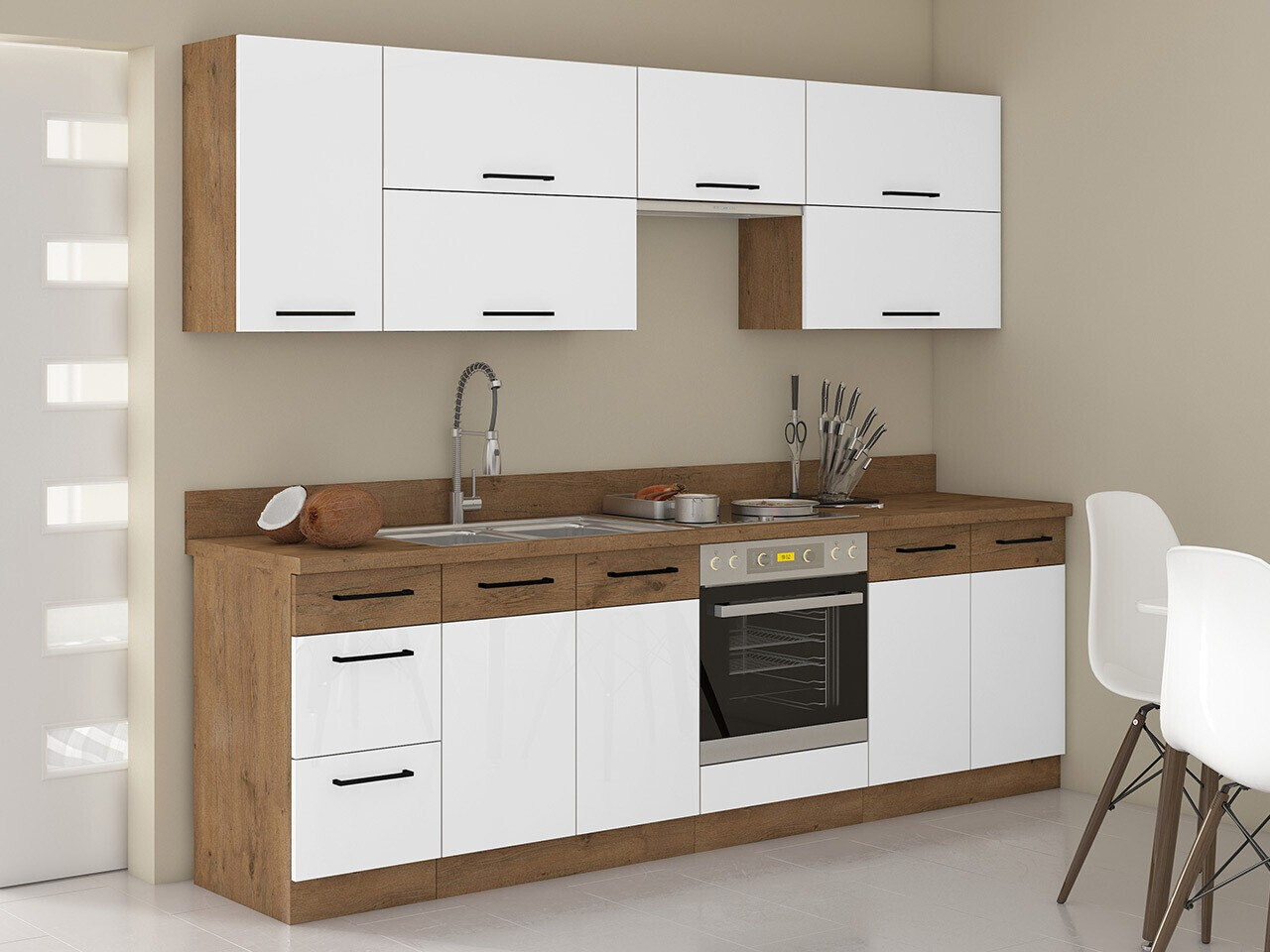 Modularan kuhinjski set Wood White 138