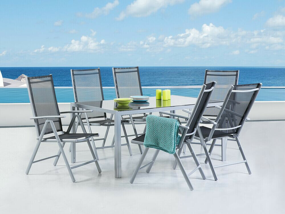 Set stola i stolica Berwyn 1970 (Crna)