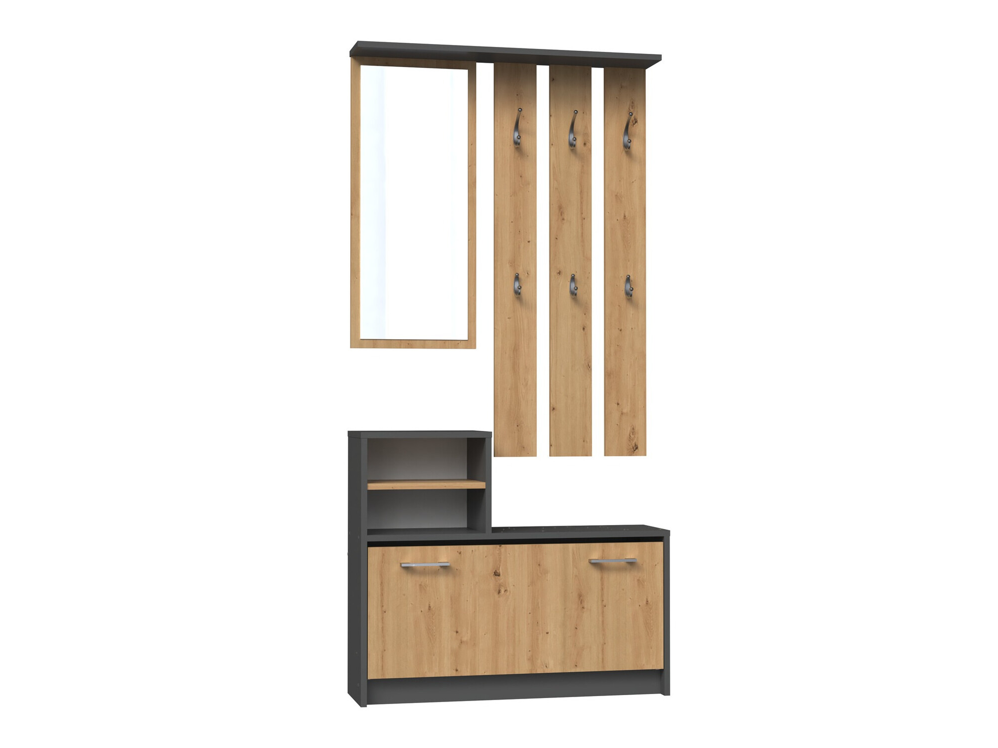 Set za hodnik Mandeville 144 (Artisan hrast + Antracit)