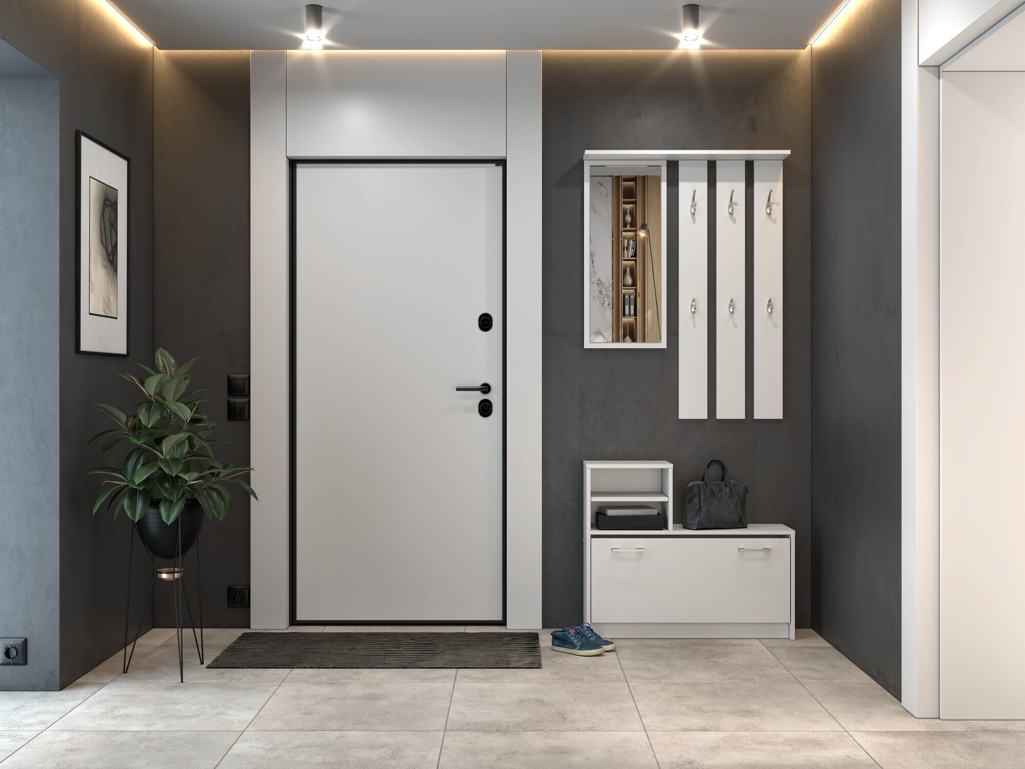 Set za hodnik Mandeville 144 (Bijela)