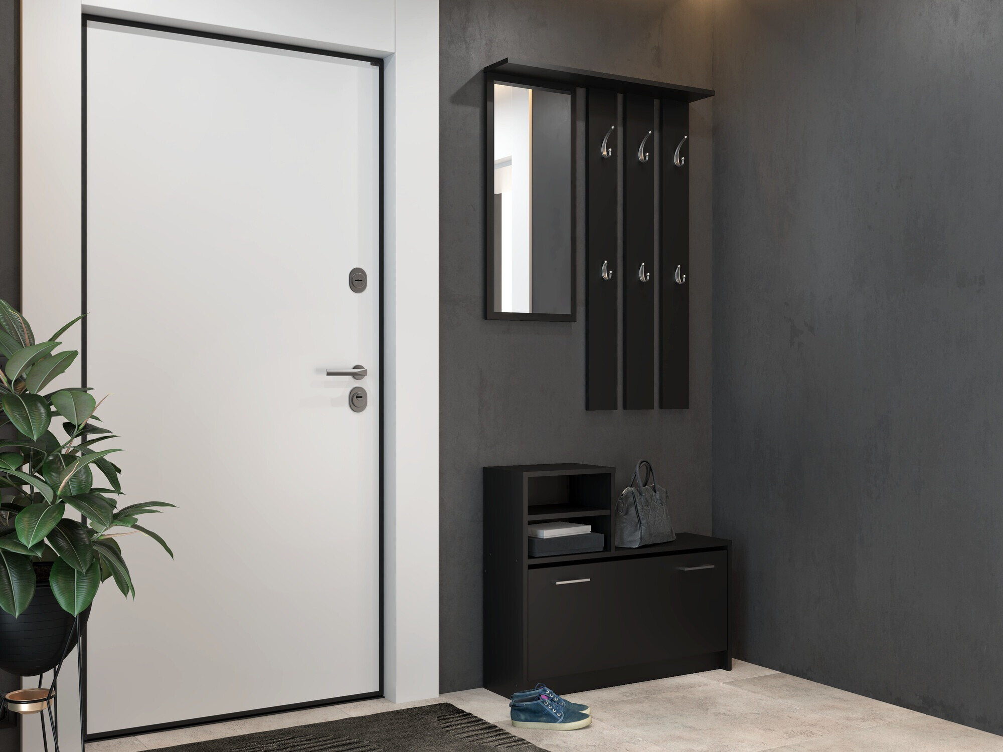 Set za hodnik Mandeville 144 (Crna)