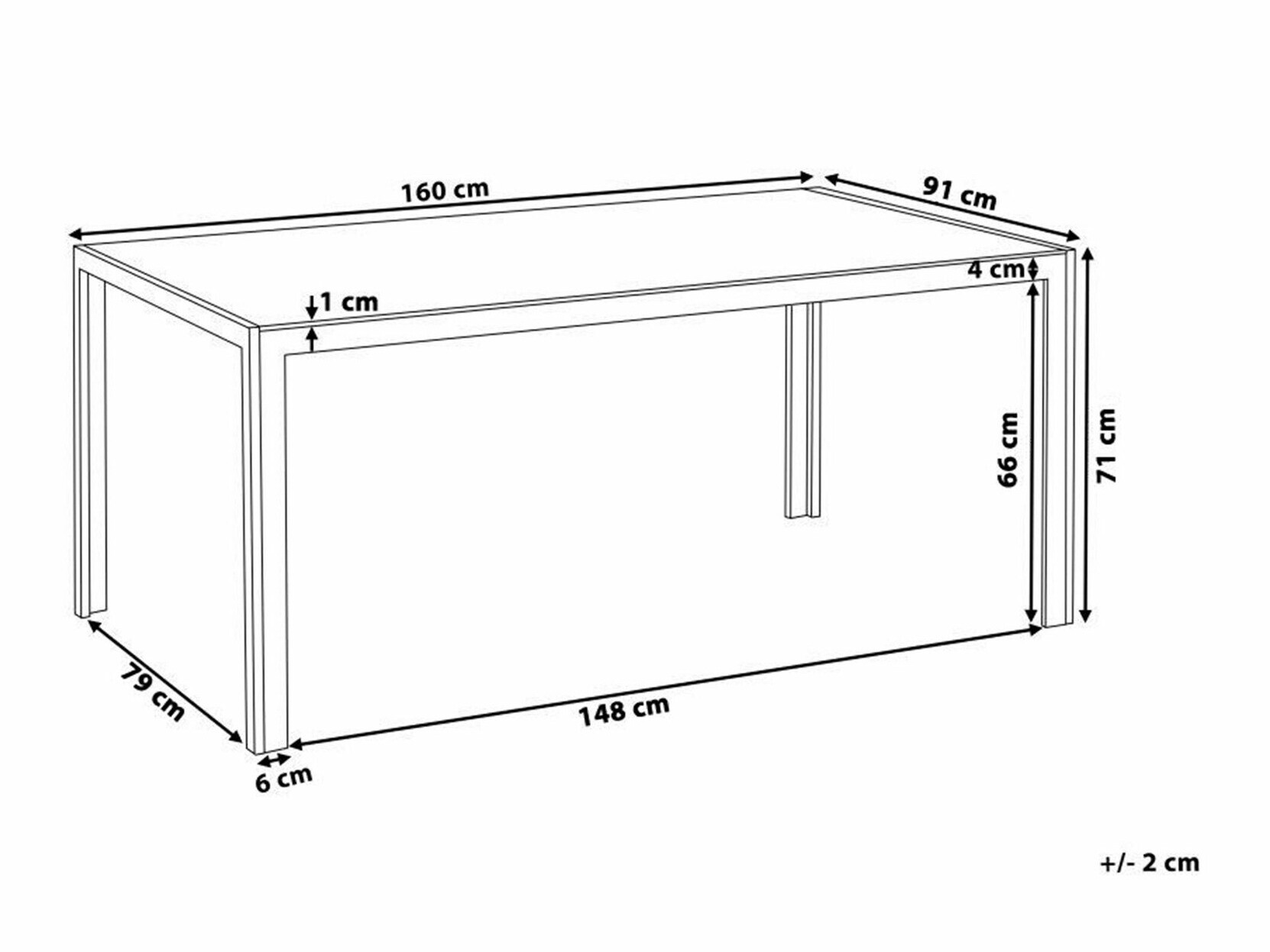 Vrtni stol Berwyn 1969 (Crna)