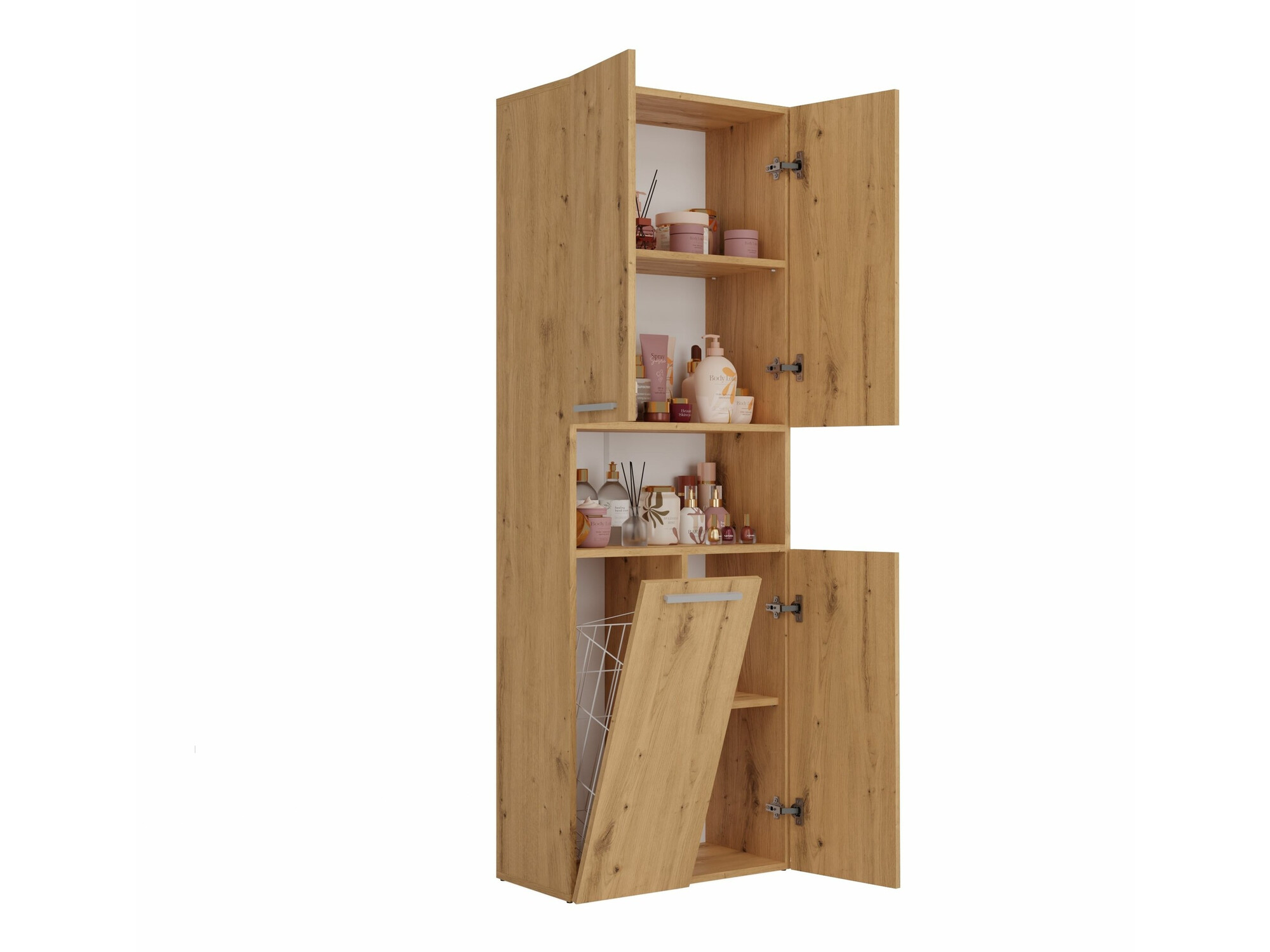 Samostojeći kupaonski ormarić Nolmaru 101 (Hrast Artisan)