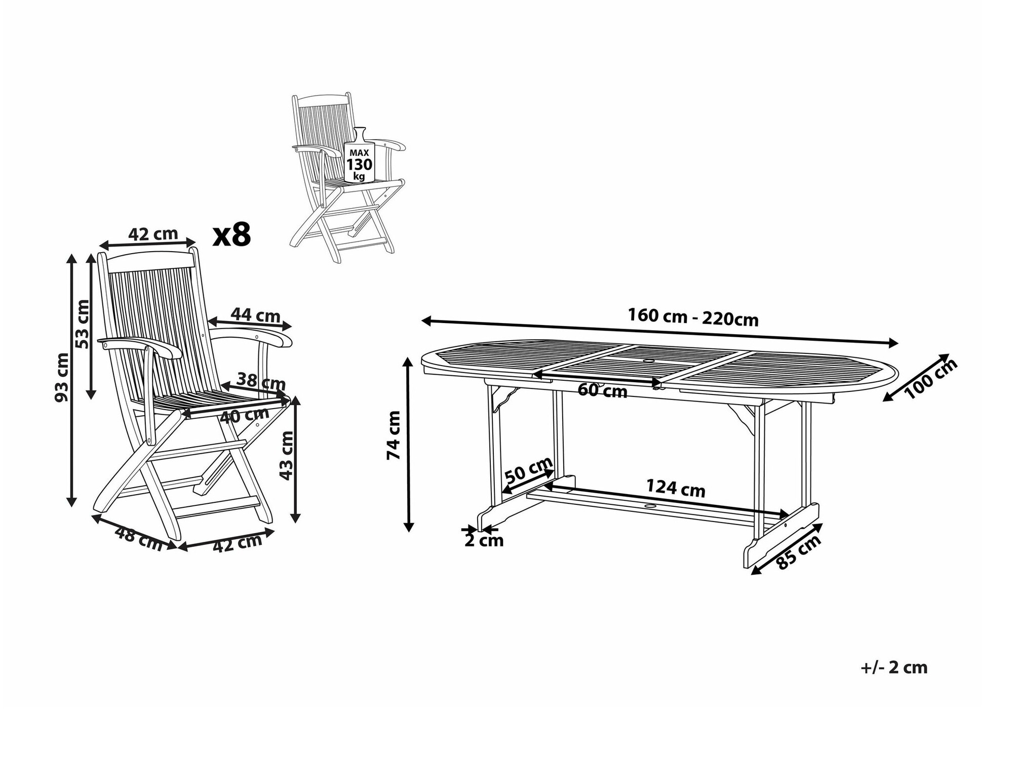 Set stola i stolica Berwyn 1978