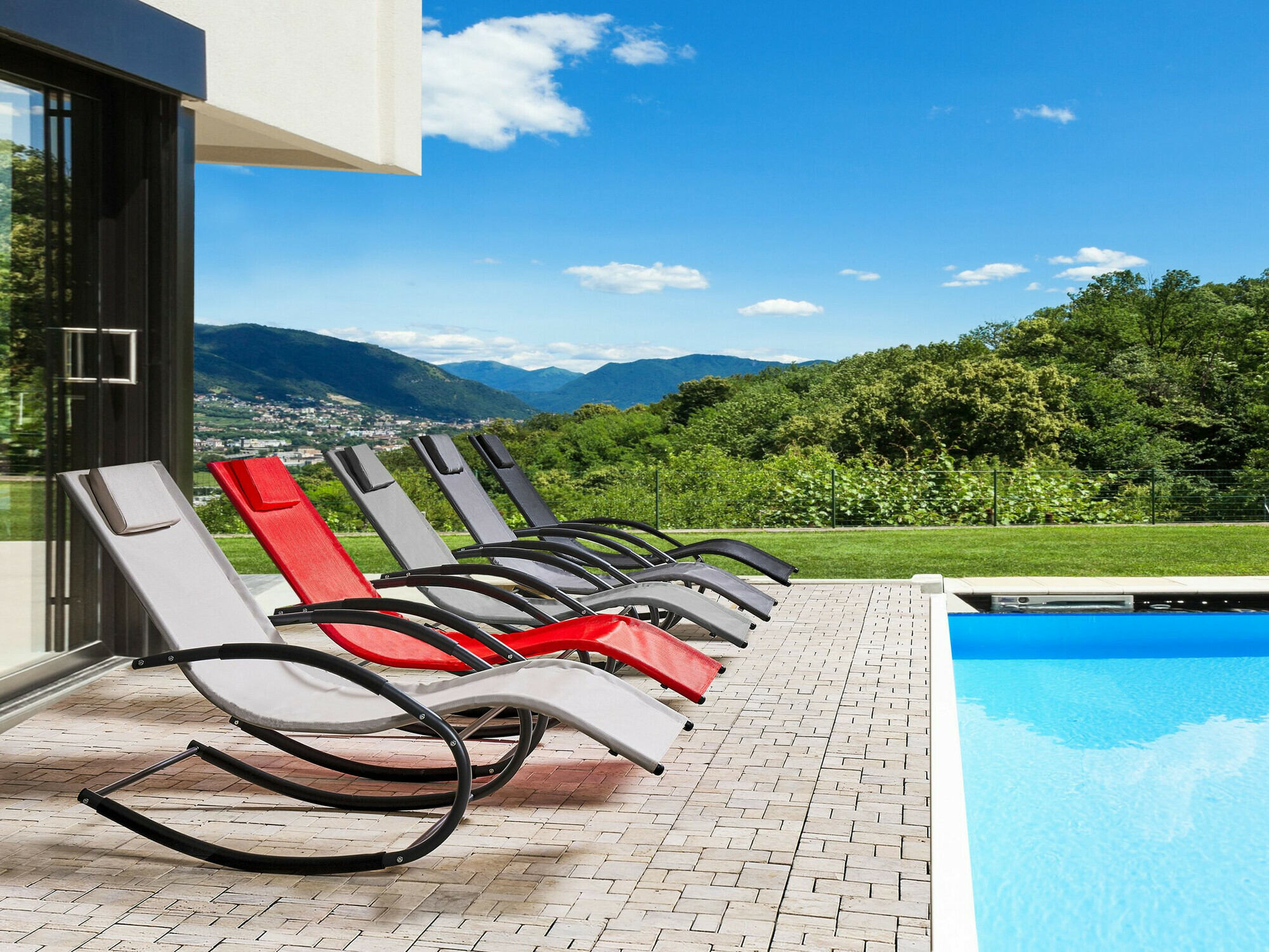 Vrtna ležaljka Berwyn 1973 (Crna)